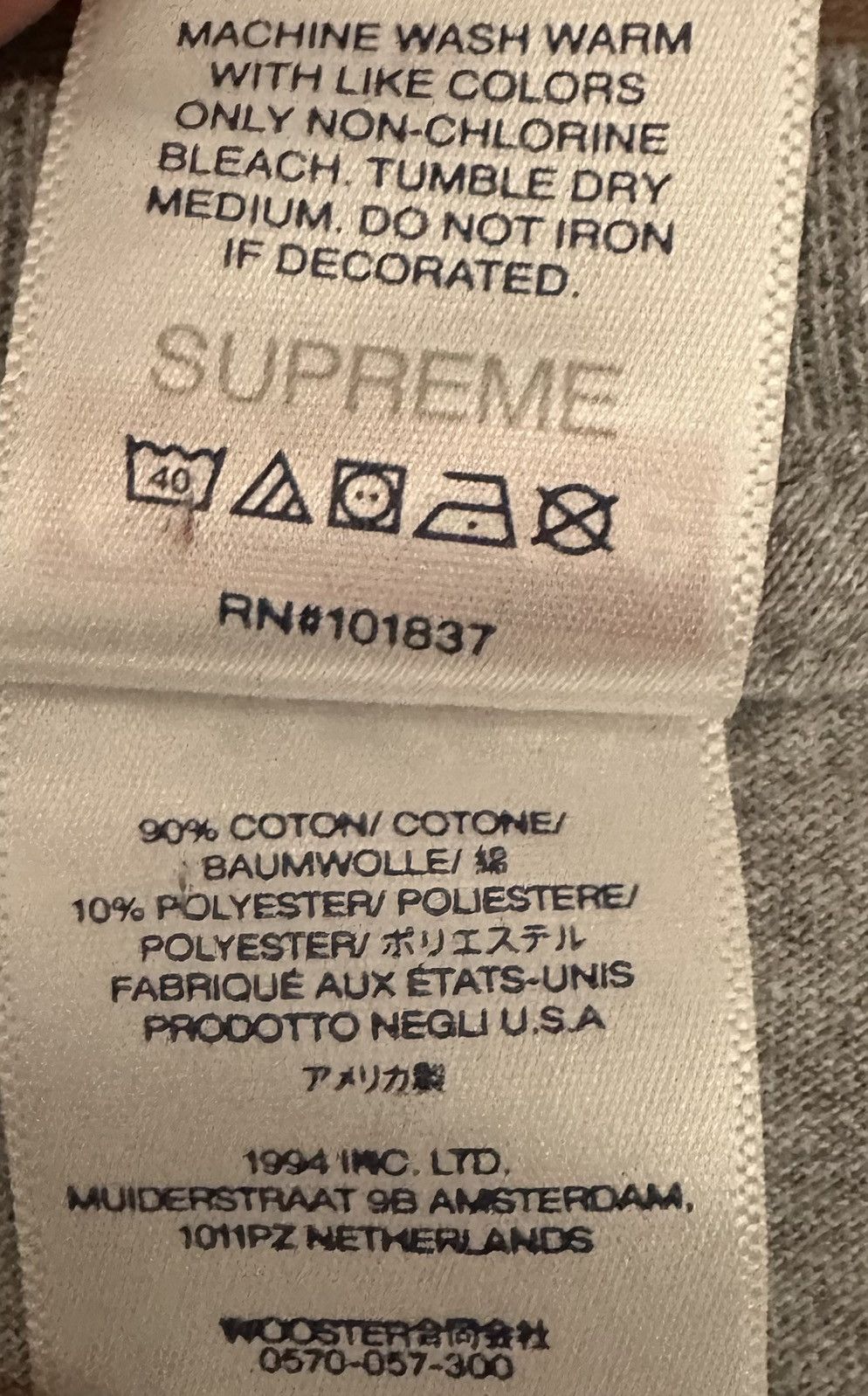 Supreme Supreme Backwards Tee Size US M / EU 48-50 / 2 - 4 Thumbnail