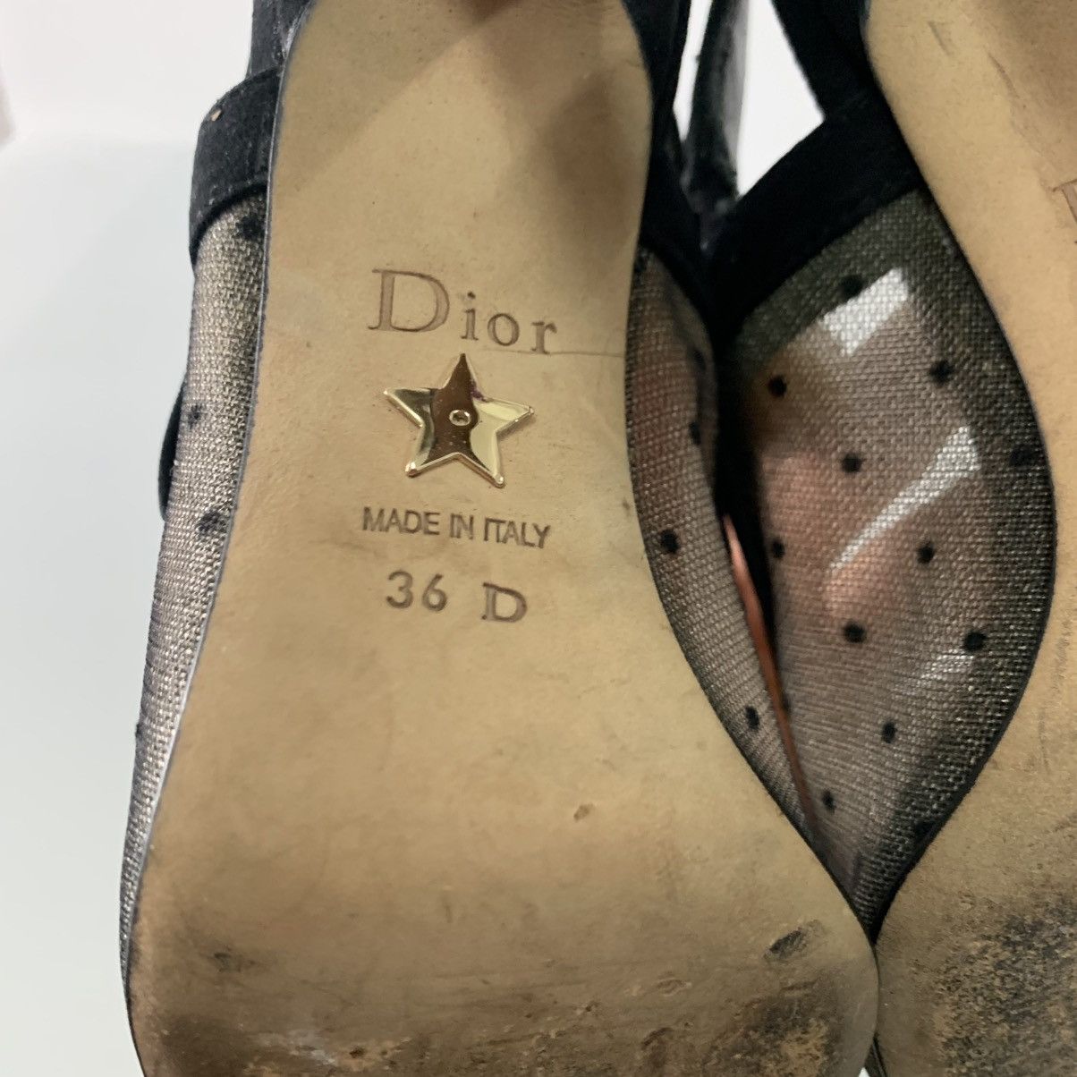 Dior Christian Dior Black Jadior Heels Size US 6 / IT 36 - 10 Thumbnail