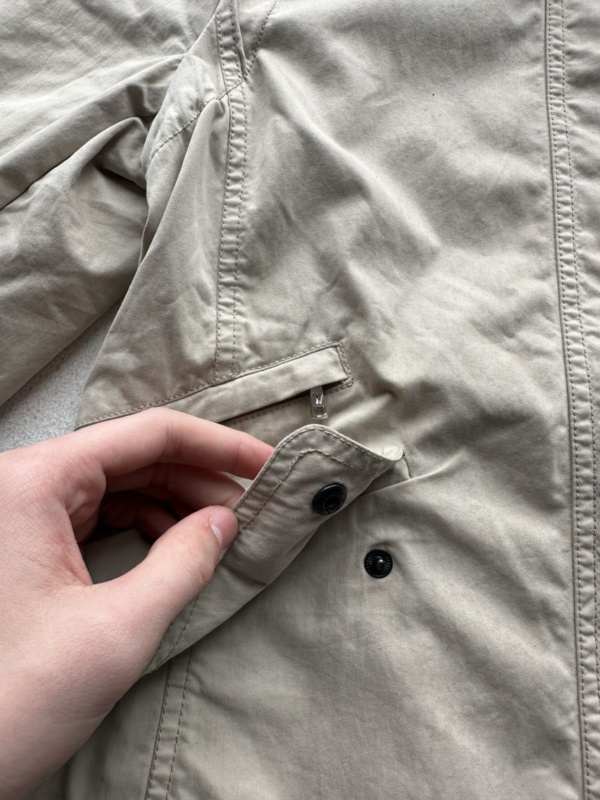 Max Mara × Weekend Max Mara 🚨RARE Max Mara Weekend Jacket beige distress luxury Size M / US 6-8 / IT 42-44 - 6 Thumbnail