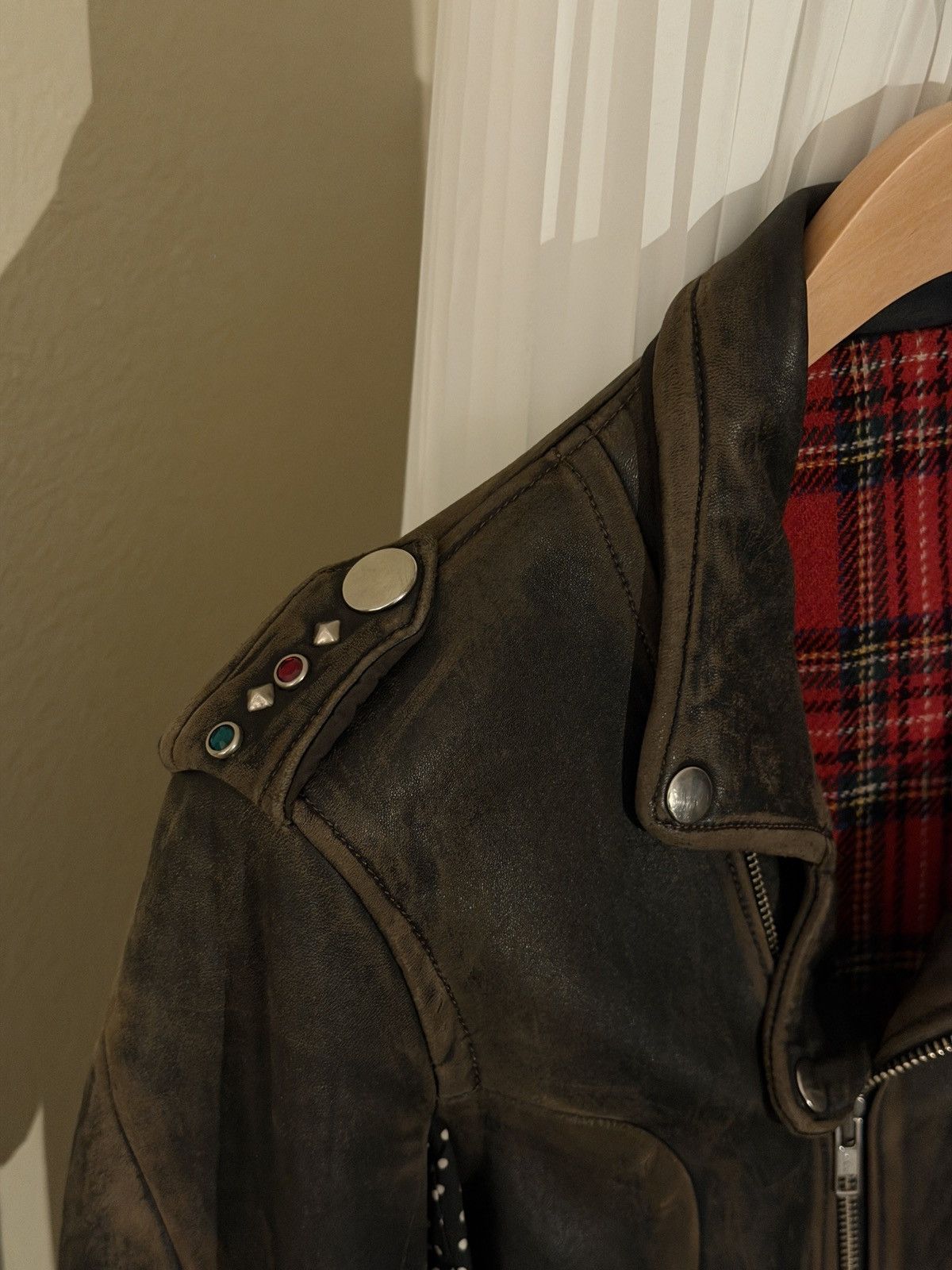 Undercover UNDERCOVER - FW04《But Beautiful》Faded leather jacket Size M / US 6-8 / IT 42-44 - 4 Thumbnail