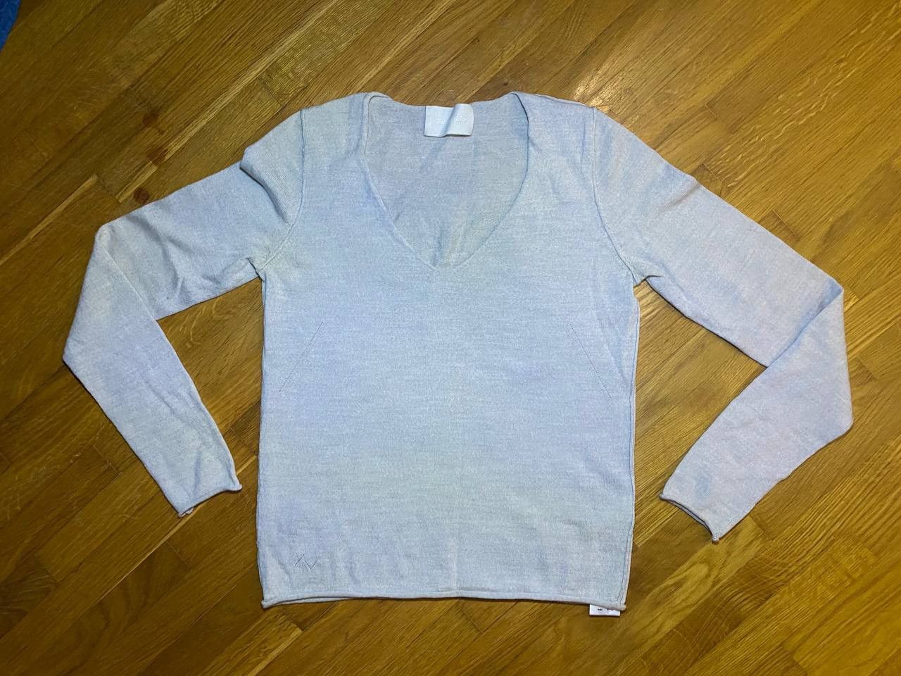 image of Vintage x Zadig Voltaire Zadig & Voltaire Long Sleeve Merino Wool Sweater in Beige, Women's (Size X