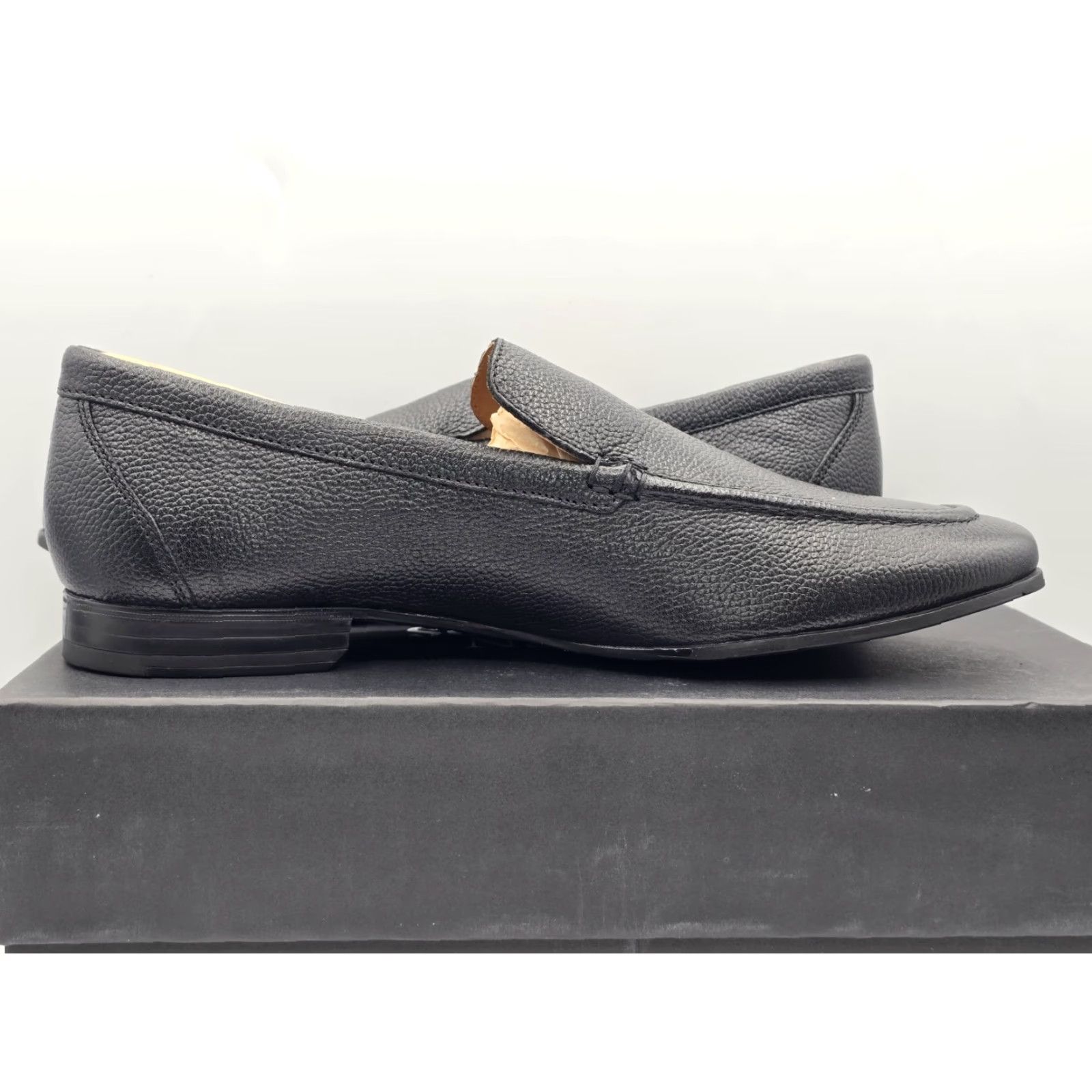 Allen Edmonds Allen Edmonds Lennox Leather Black Slip On Loafer Men's 8D Dress Shoes Size US 8 / EU 41 - 5 Thumbnail