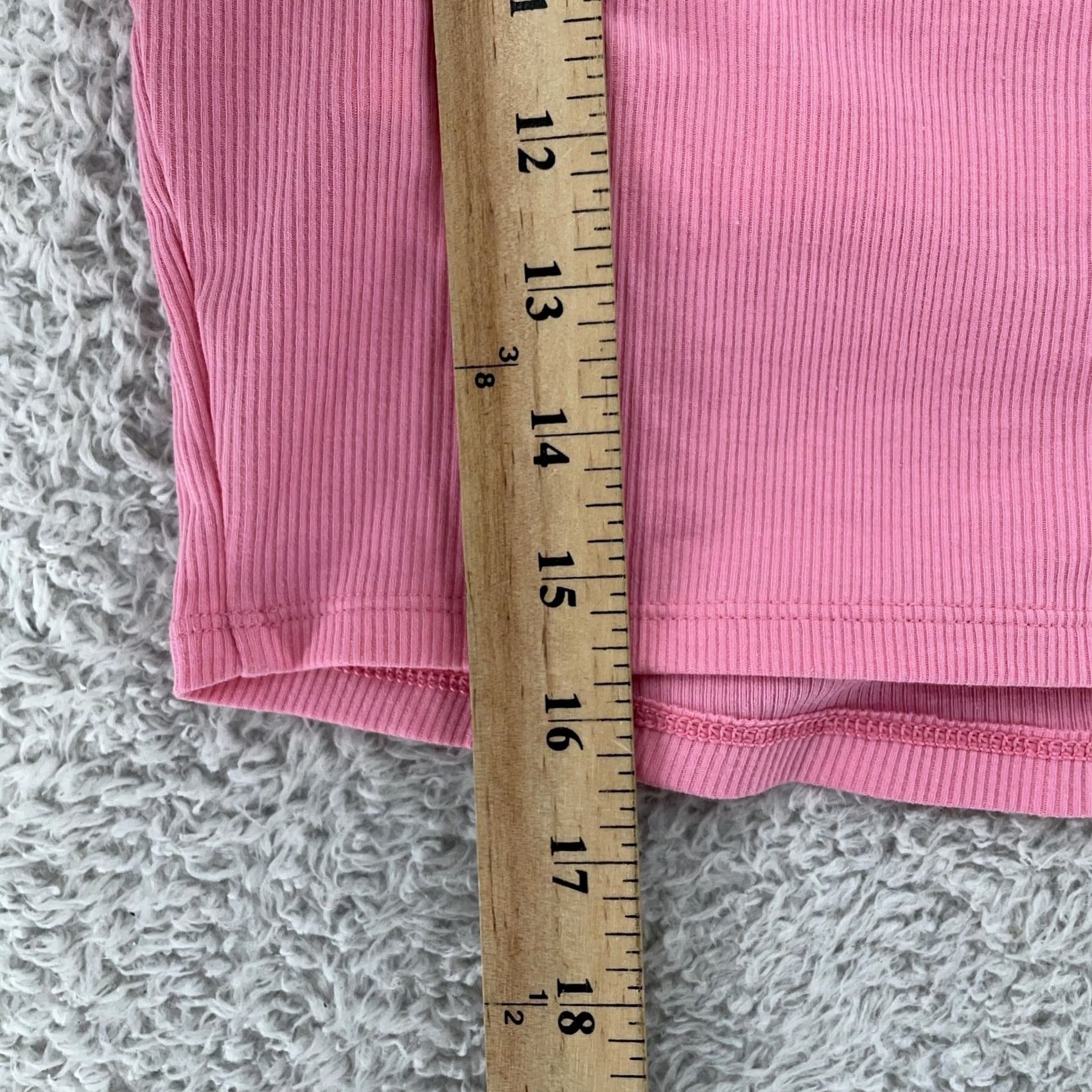 Pinko PINK Victoria's Secret Ribbed One Shoulder Crop Top Womens Small Pink 125618-086 Size S / US 4 / IT 40 - 5 Thumbnail