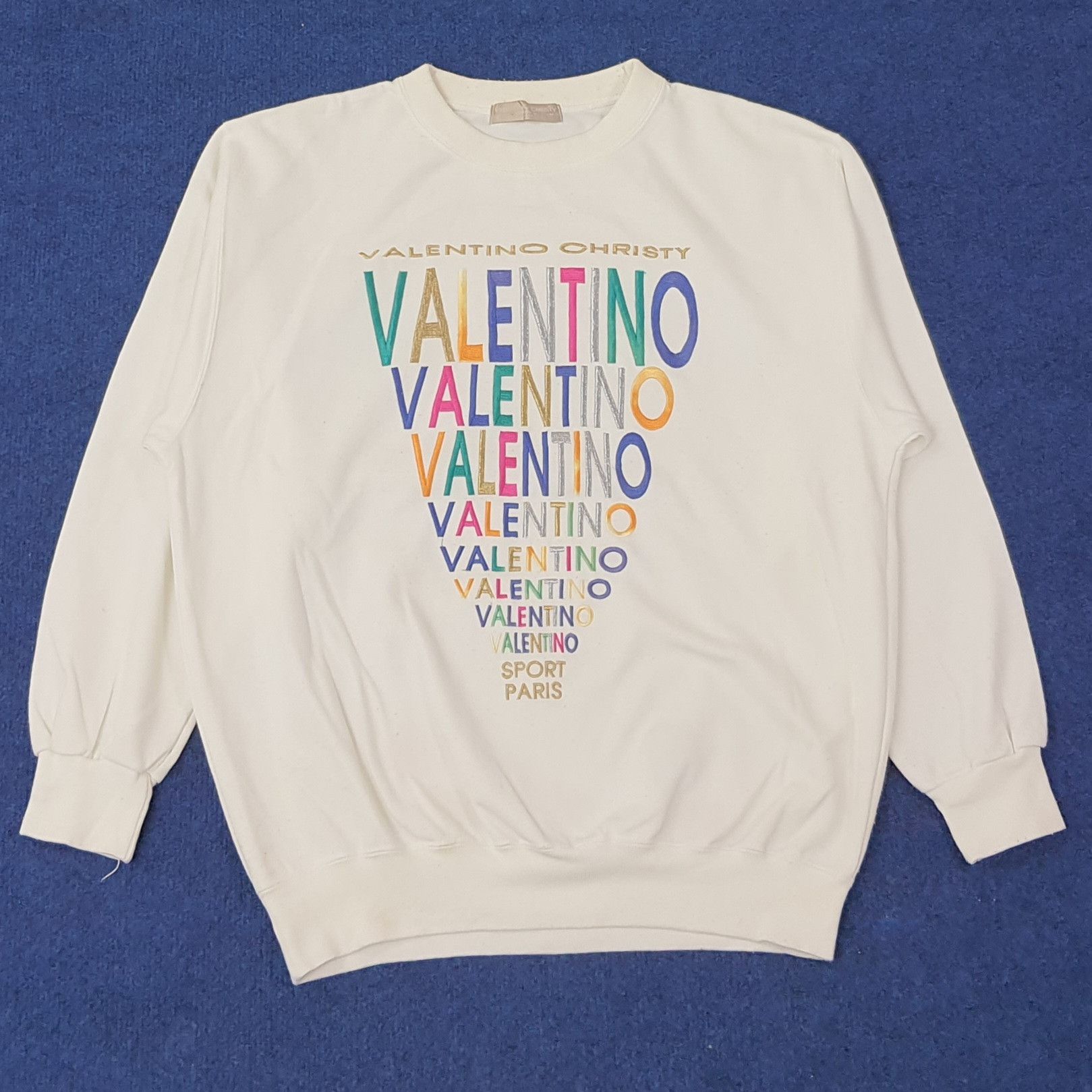 Valentino Vintage Valentino Christy Sport Paris Sweatshirt C243N20 Size US M / EU 48-50 / 2 - 1 Thumbnail