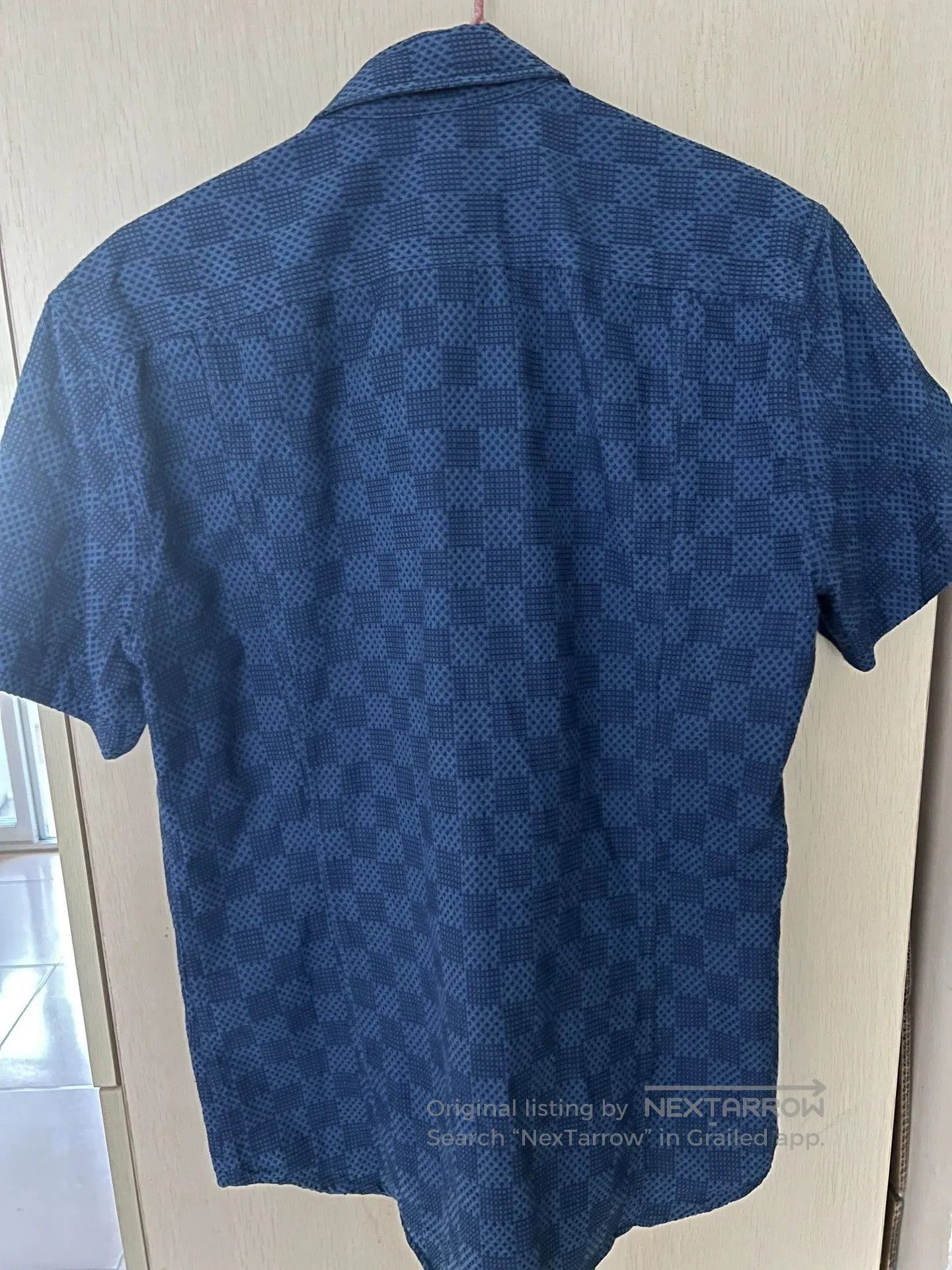 Corridor Corridor Indigo Hand-Dyed Short Sleeve Shirt. Size US M / EU 48-50 / 2 - 7 Thumbnail