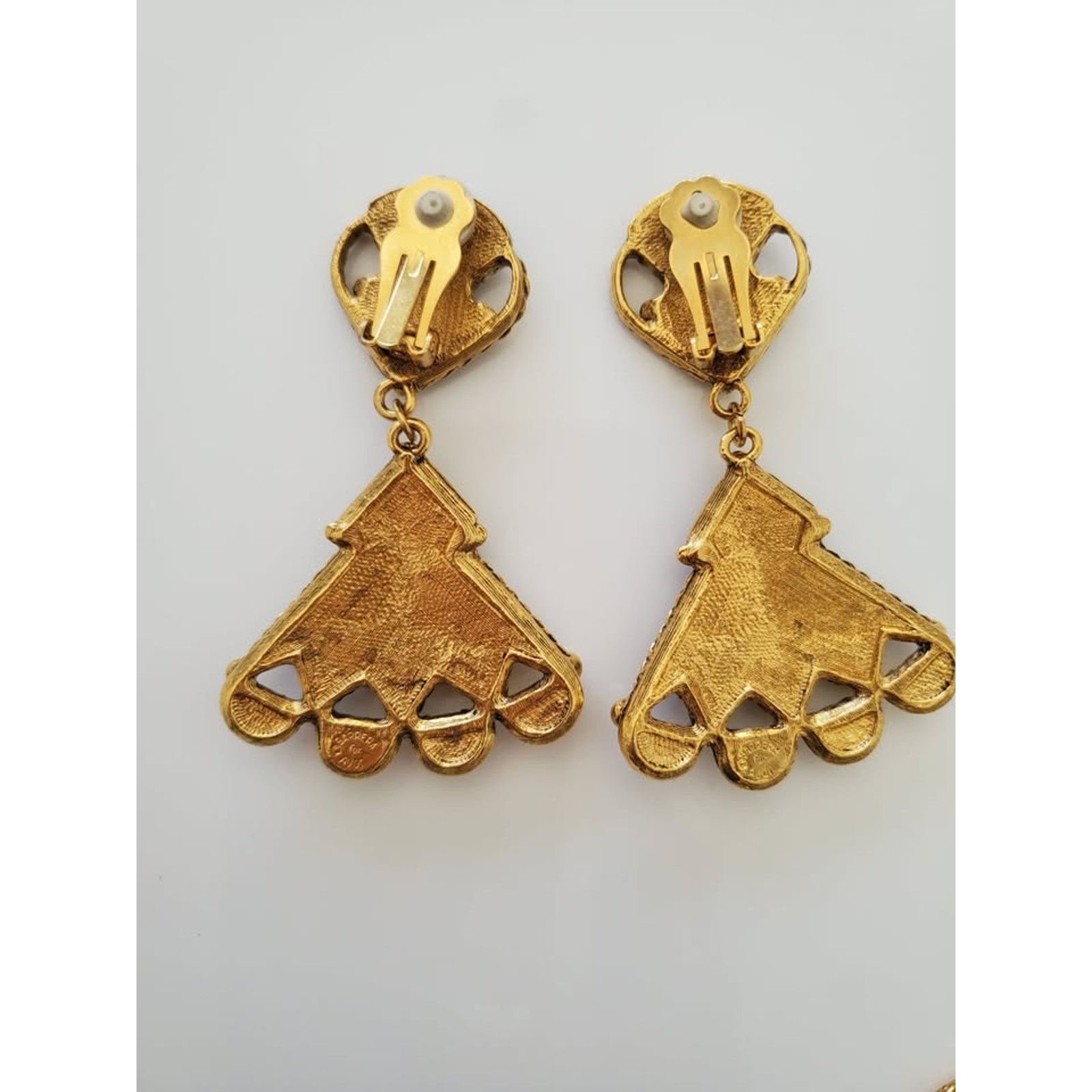 Unknown London BARRERA For Avon Vintage 1980's Gold Mayan Jewelry Set Size ONE SIZE - 4 Thumbnail