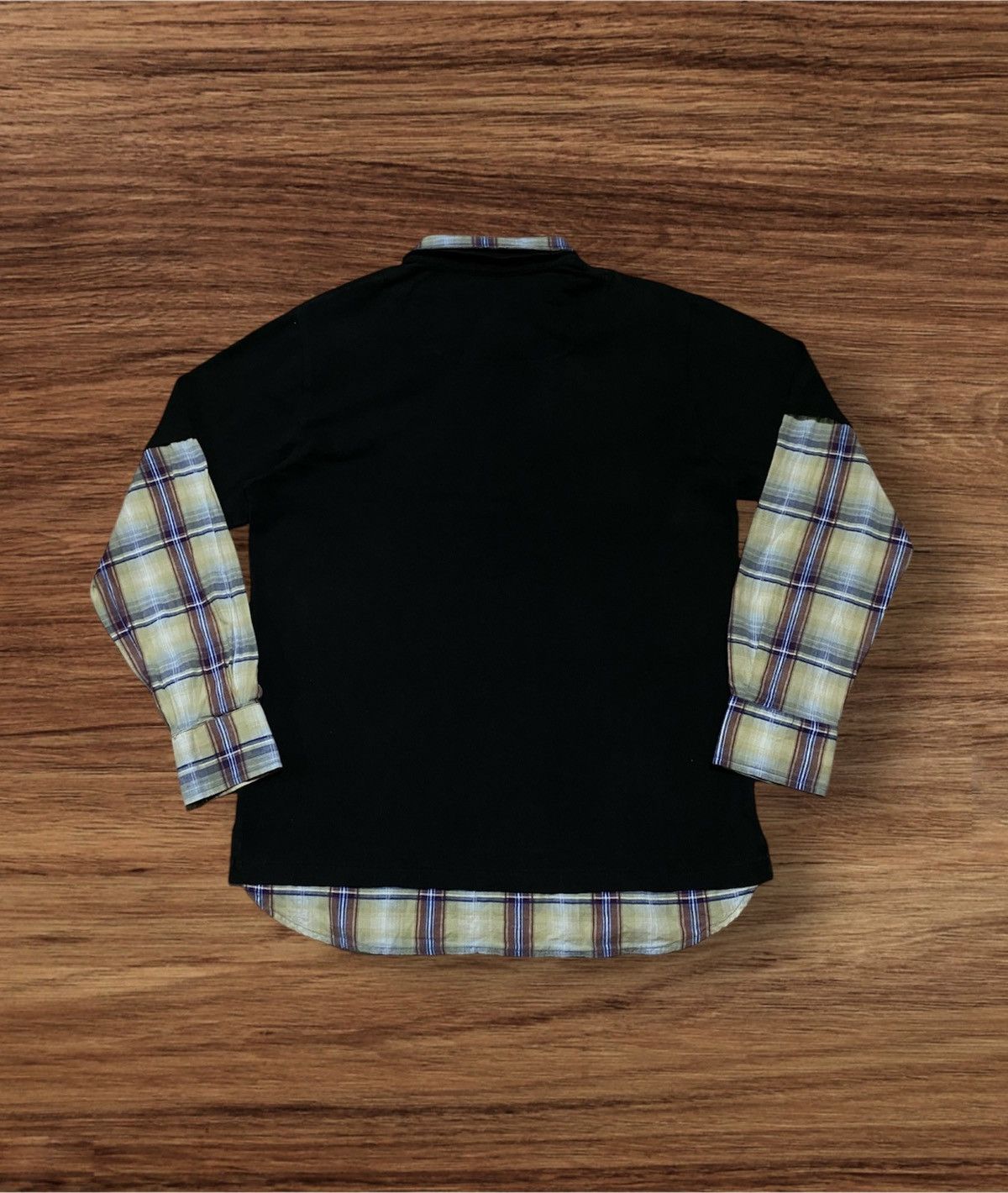Japanese Brand × Smith's American × Vintage Smiths American Poem Double Layer Polos Long Sleeve T-Shirt Size US M / EU 48-50 / 2 - 2 Thumbnail