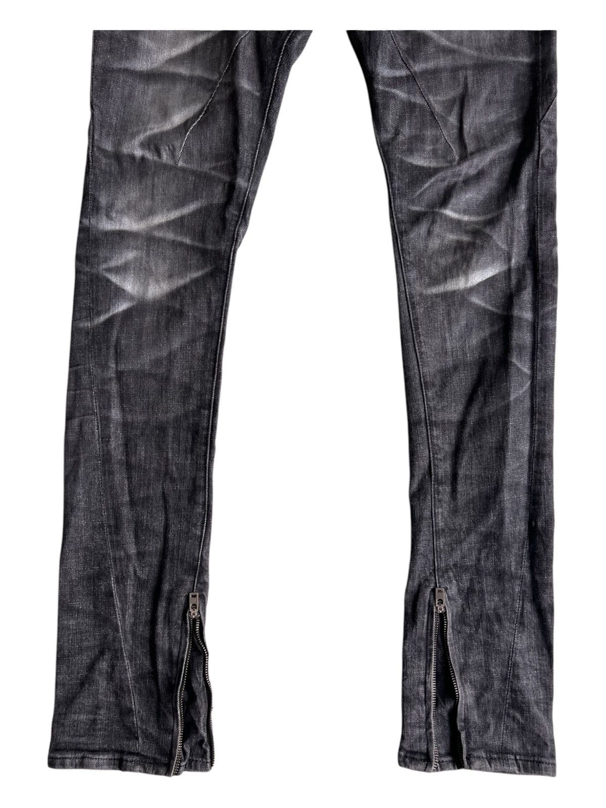 Yasuyuki Ishii Johnny Wolf 🇯🇵 Flare Zipper Hem Beauty Whiskers Stag Jeans Size US 34 / EU 50 - 5 Thumbnail