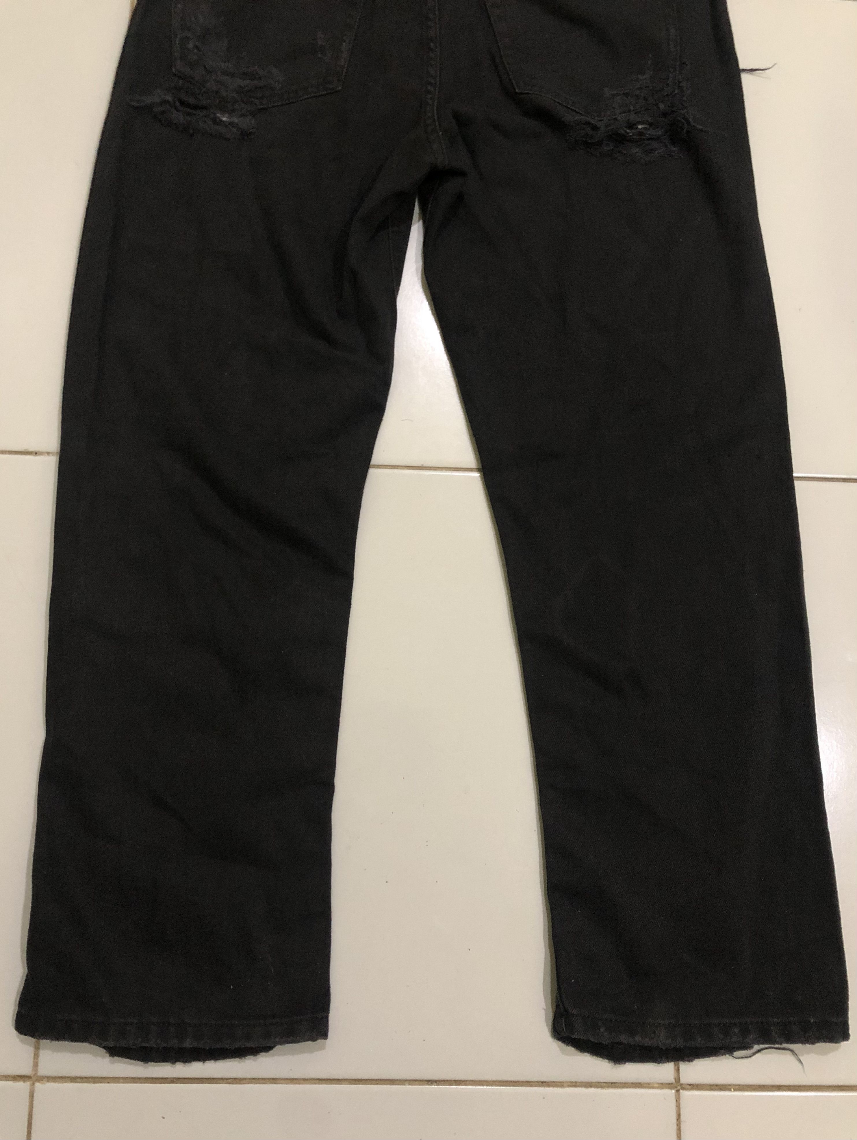 Diesel BNWT Diesel Aryel 084WH Distressed Black Jeans Size 30" / US 8 / IT 44 - 20 Thumbnail