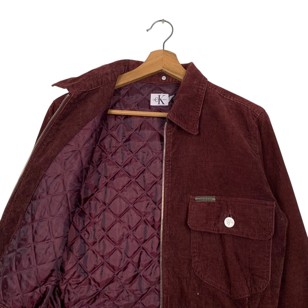 Calvin Klein ☀️CK Jeans corduroy cropped zipper jacket Size US S / EU 44-46 / 1 - 12 Thumbnail