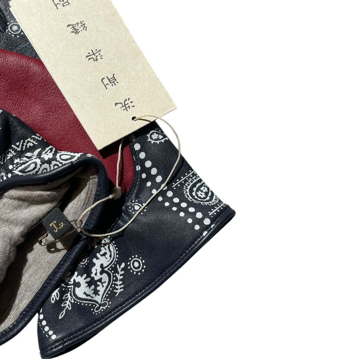 Kapital Lamb skin Leather paisley gloves Size ONE SIZE - 4 Thumbnail