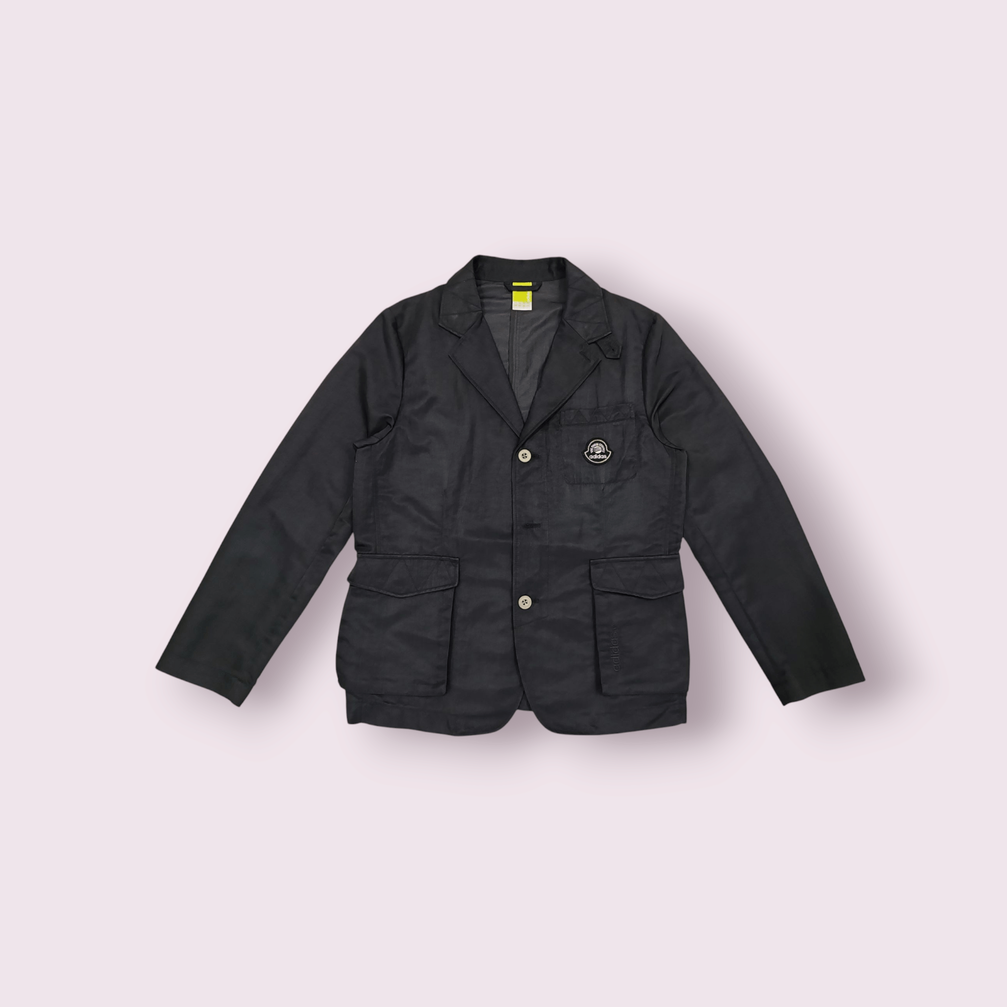 Adidas × Designer LIMITED SAMPLE Adidas The Three Stripes Blazer Mens Black Size 42S - 1 Thumbnail