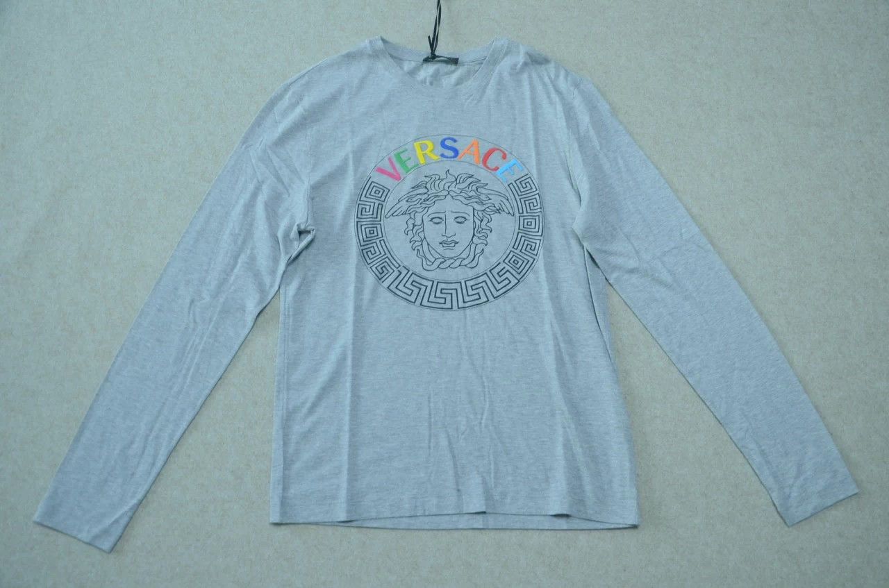 Versace VERSACE Medusa Head Colorful Big Logo Longsleeve Tee S Size US S / EU 44-46 / 1 - 1 Thumbnail
