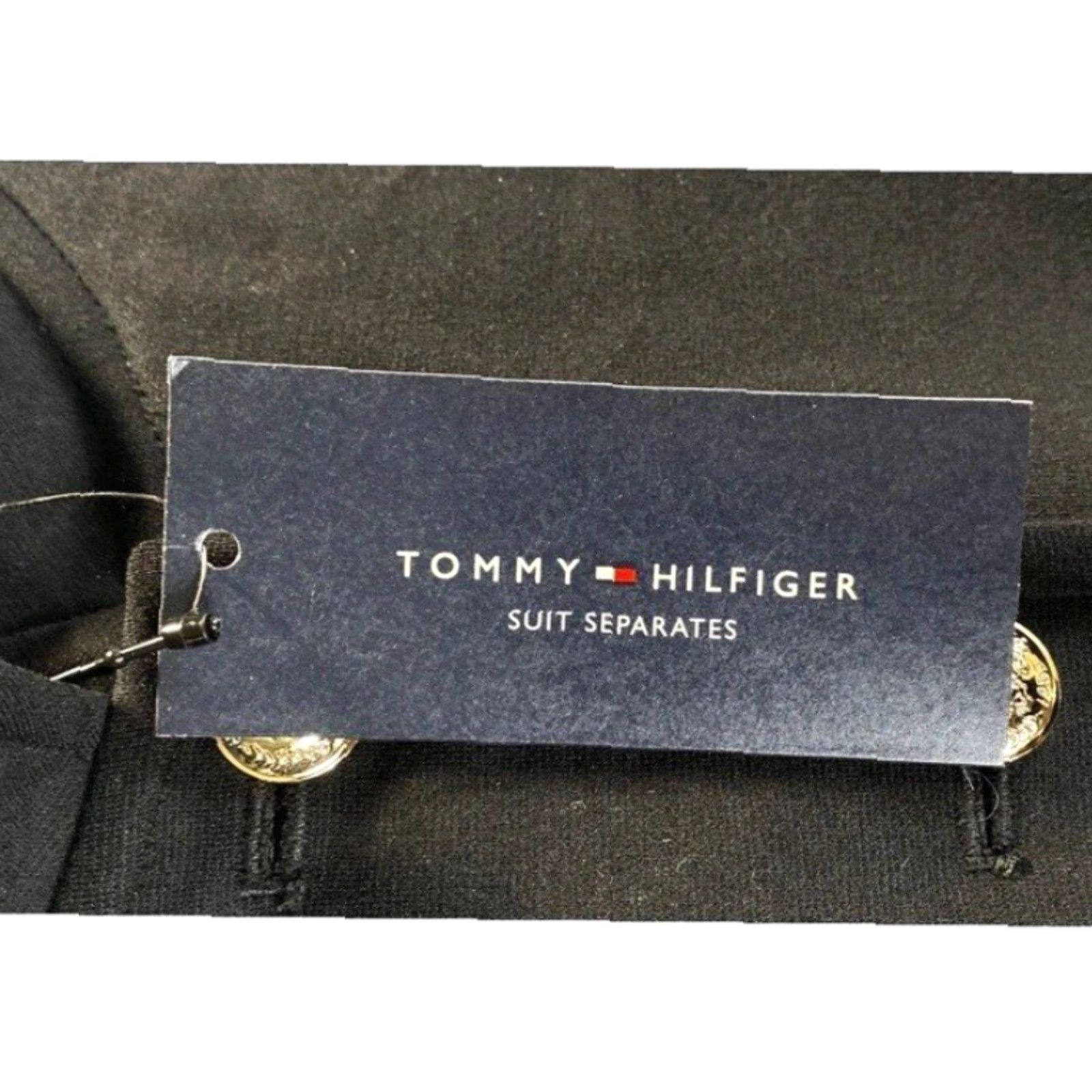 Tommy Hilfiger NEW Tommy Hilfiger Womens Black LongSleeve SingleBreasted Suit Jacket Size 6 NWT Size M / US 6-8 / IT 42-44 - 3 Thumbnail