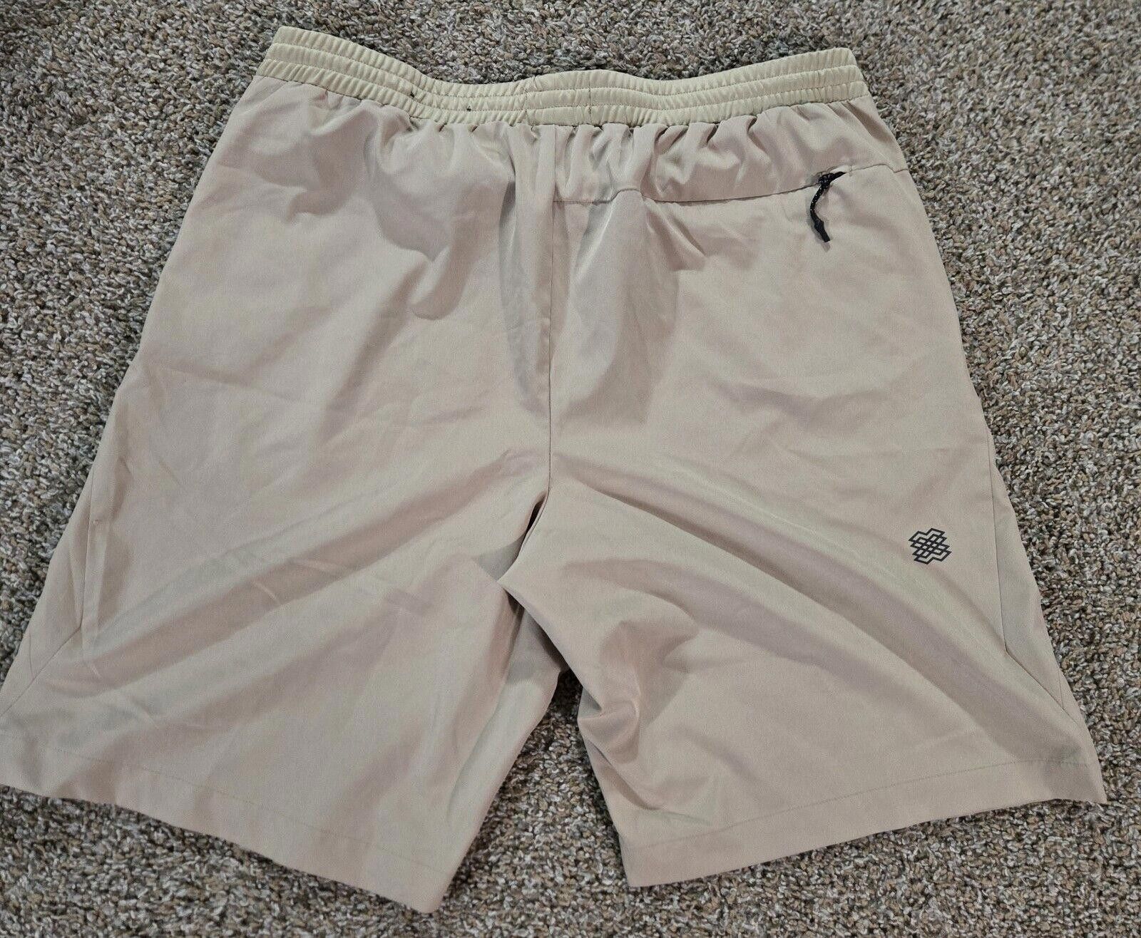 Designer Khaki FLX Large Tall Drawstring Waist Band Shorts Size US 34 / EU 50 - 11 Thumbnail