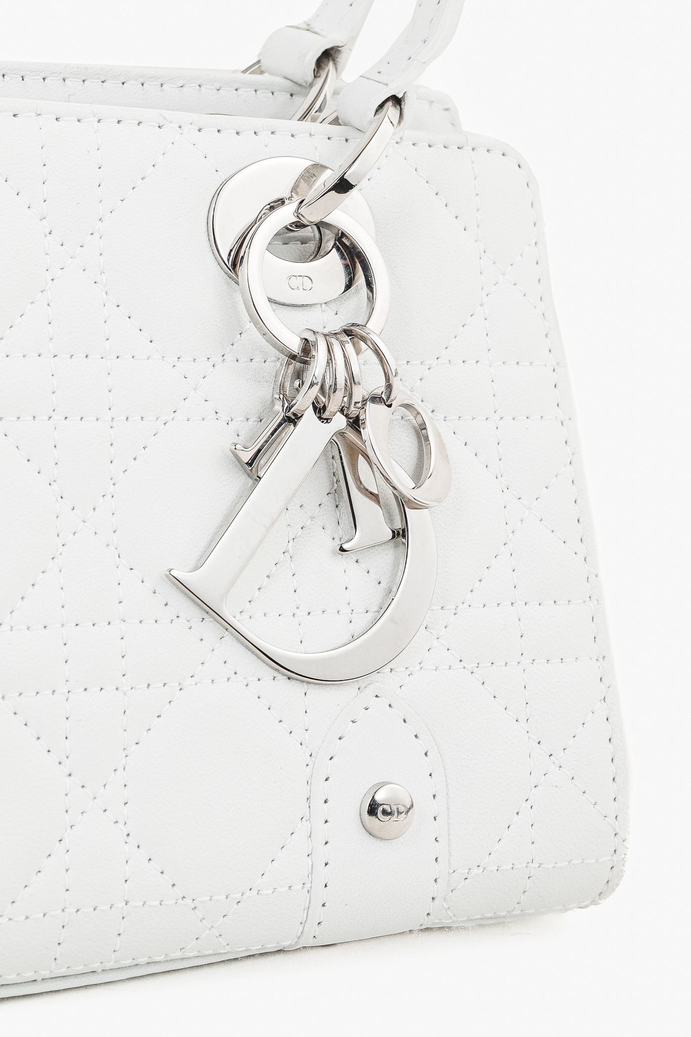 Dior Christian Dior Lady Dior East-West Leather Double Handle Bag Size ONE SIZE - 7 Thumbnail