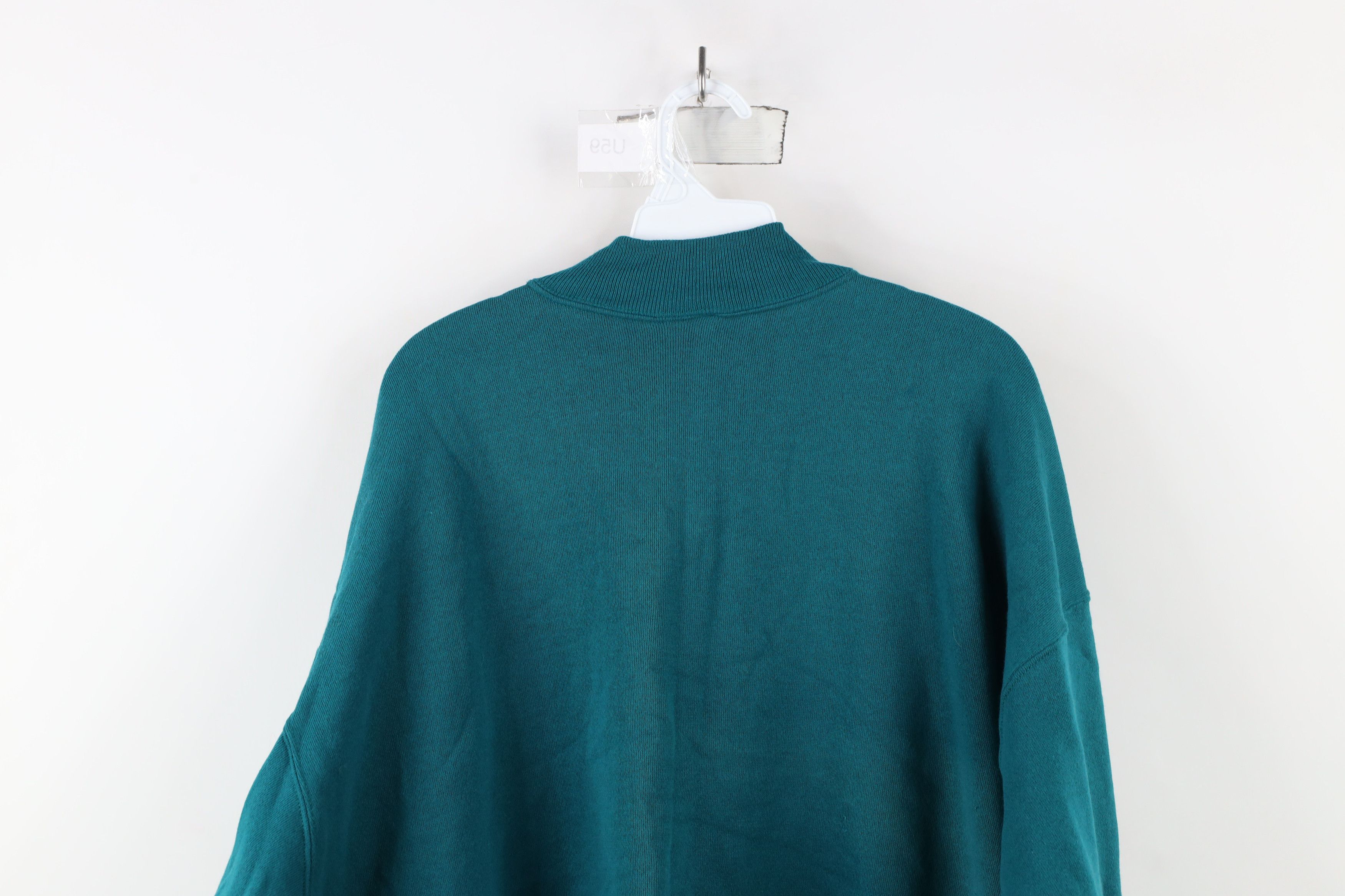 Vintage Deadstock Vintage 90s Streetwear Fit Sweatshirt Spruce Green Size 3XL / US 20-22 - 9 Thumbnail