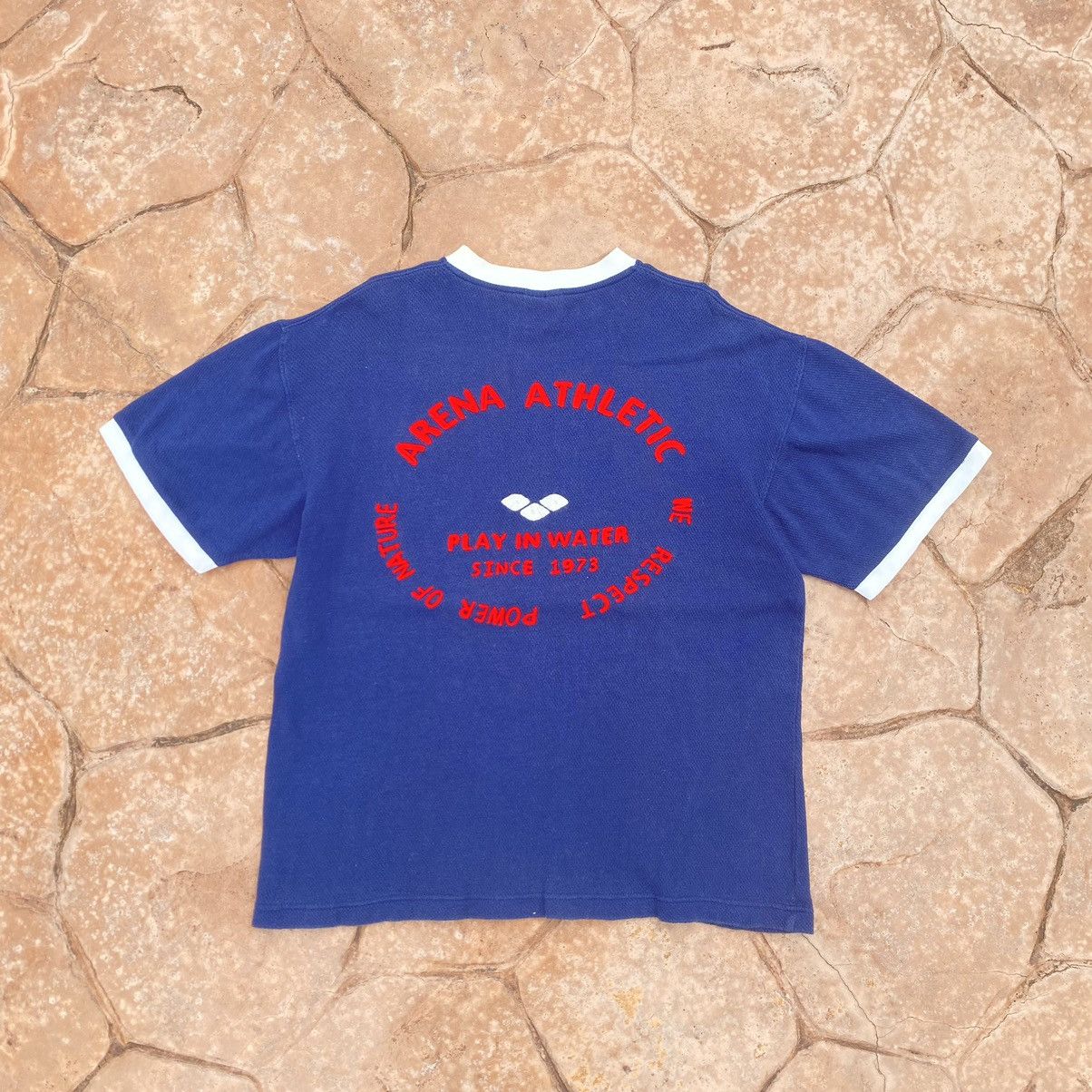 Vintage Vintage Faded Arena Athletic Embroidered ERD GRUNGE TEE Size US L / EU 52-54 / 3 - 1 Thumbnail