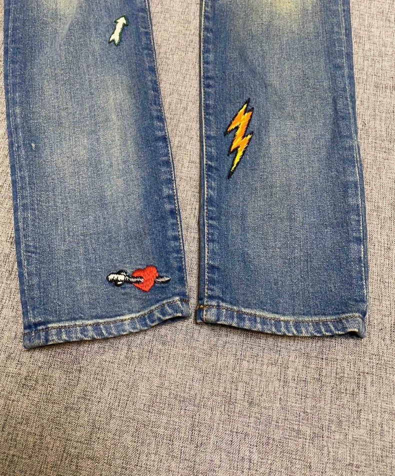 Gucci Embroidered MidRise Skinny Jeans for Women-2506 Size 35" - 4 Thumbnail