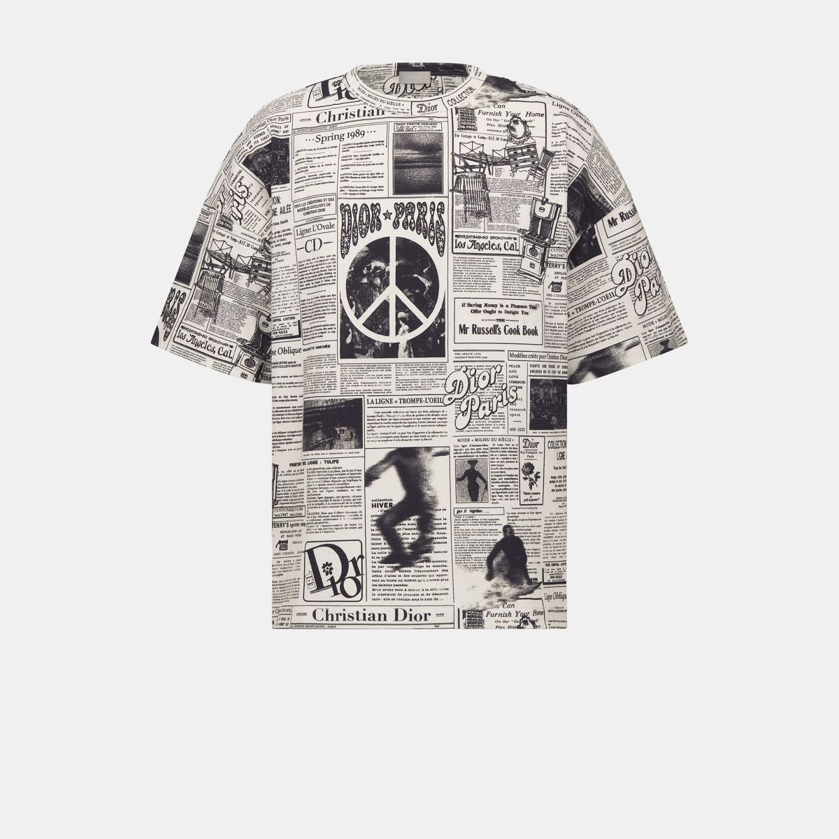 image of Dior O1W1Db10124 T-Shirt In White, Men's (Size Medium)
