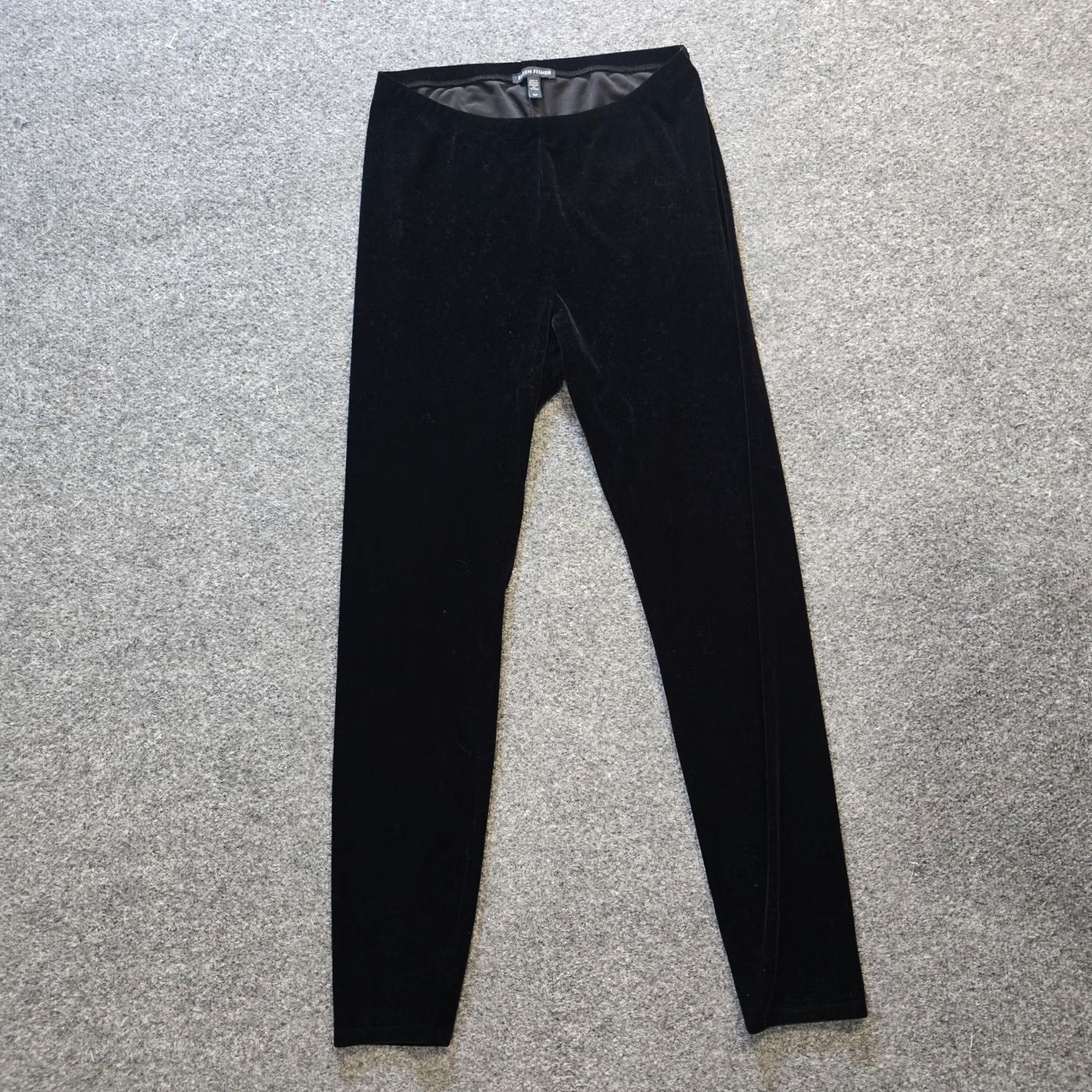 Eileen Fisher Eileen Fisher Pants Womens S Black Women Size Velour Skinny Stretch Pull Capsule Size 28" / US 6 / IT 42 - 2 Thumbnail