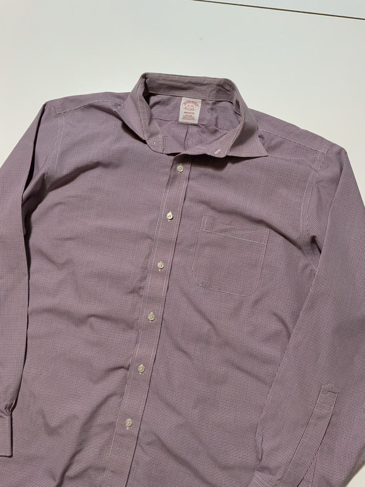 Brooks Brothers Brooks Brothers Madison Check Plaid Oxford Button Shirt Size US M / EU 48-50 / 2 - 3 Thumbnail