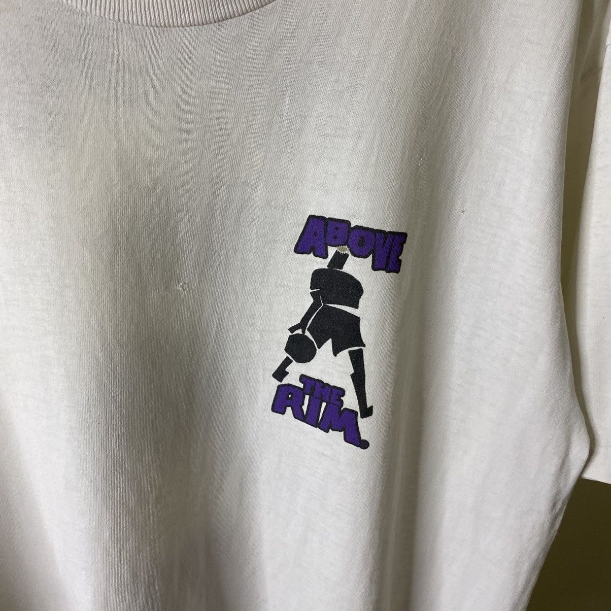 Above the Rim Vintage 1990s Above The Rim Hoopswear Reebok Distressed Tee Size US L / EU 52-54 / 3 - 8 Thumbnail