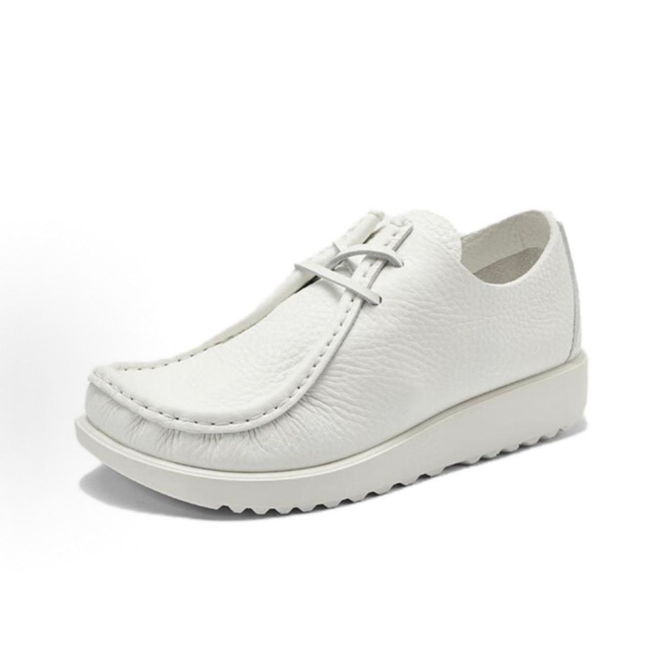 Ecco ECCO AT. KOLLEKTIVE MEN'S 45 WHITE LEATHER JOKE LACE SHOE Size US 11.5 / EU 44-45 - 1 Thumbnail