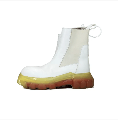 Rick Owens Rick Owens White Leather Chelsea Boots Women's Size 36 Size US 6 / IT 36 - 4 Thumbnail