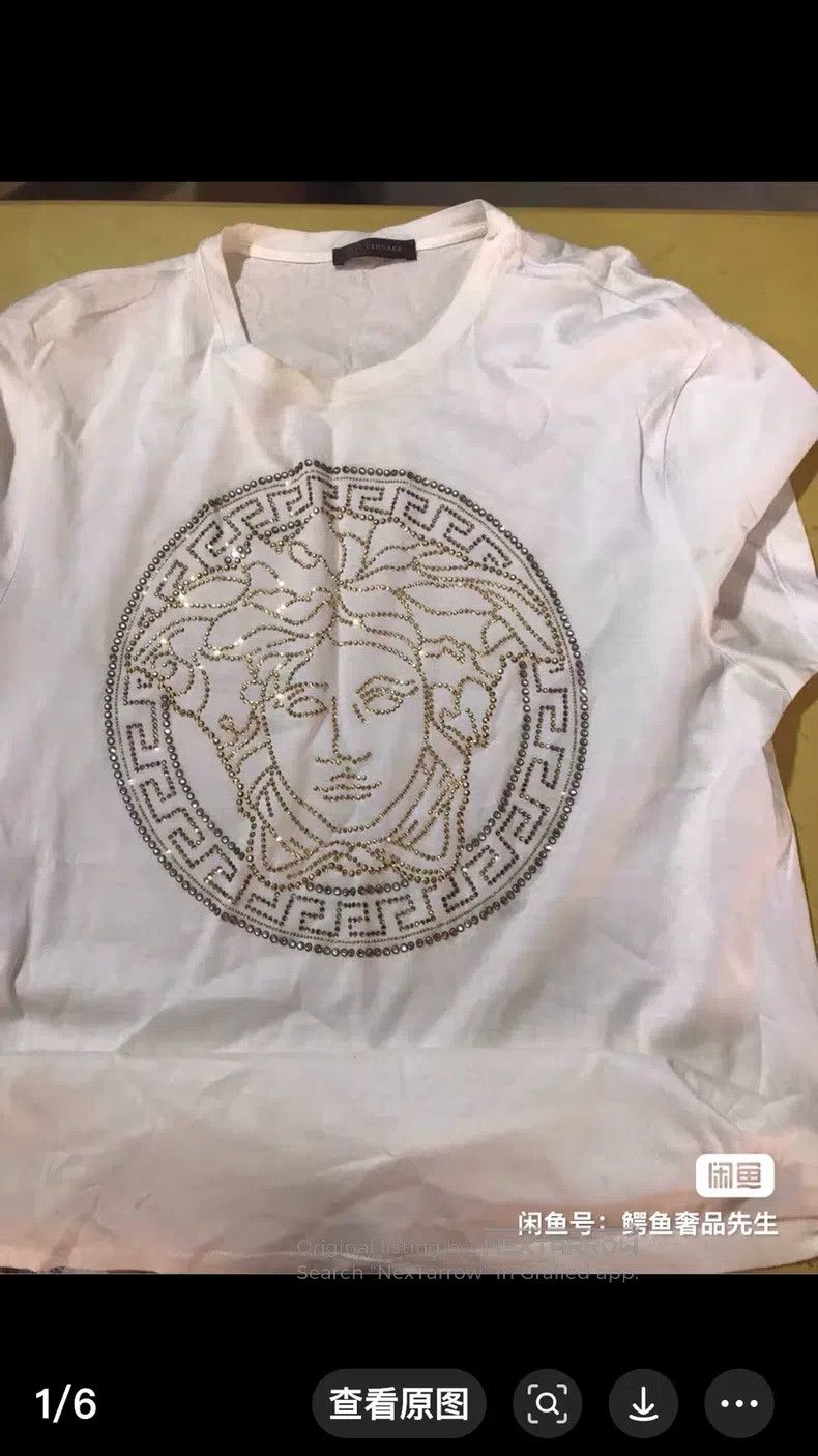 Versace Versace Short-sleeved T-shirt set with diamonds Size US XL / EU 56 / 4 - 6 Thumbnail