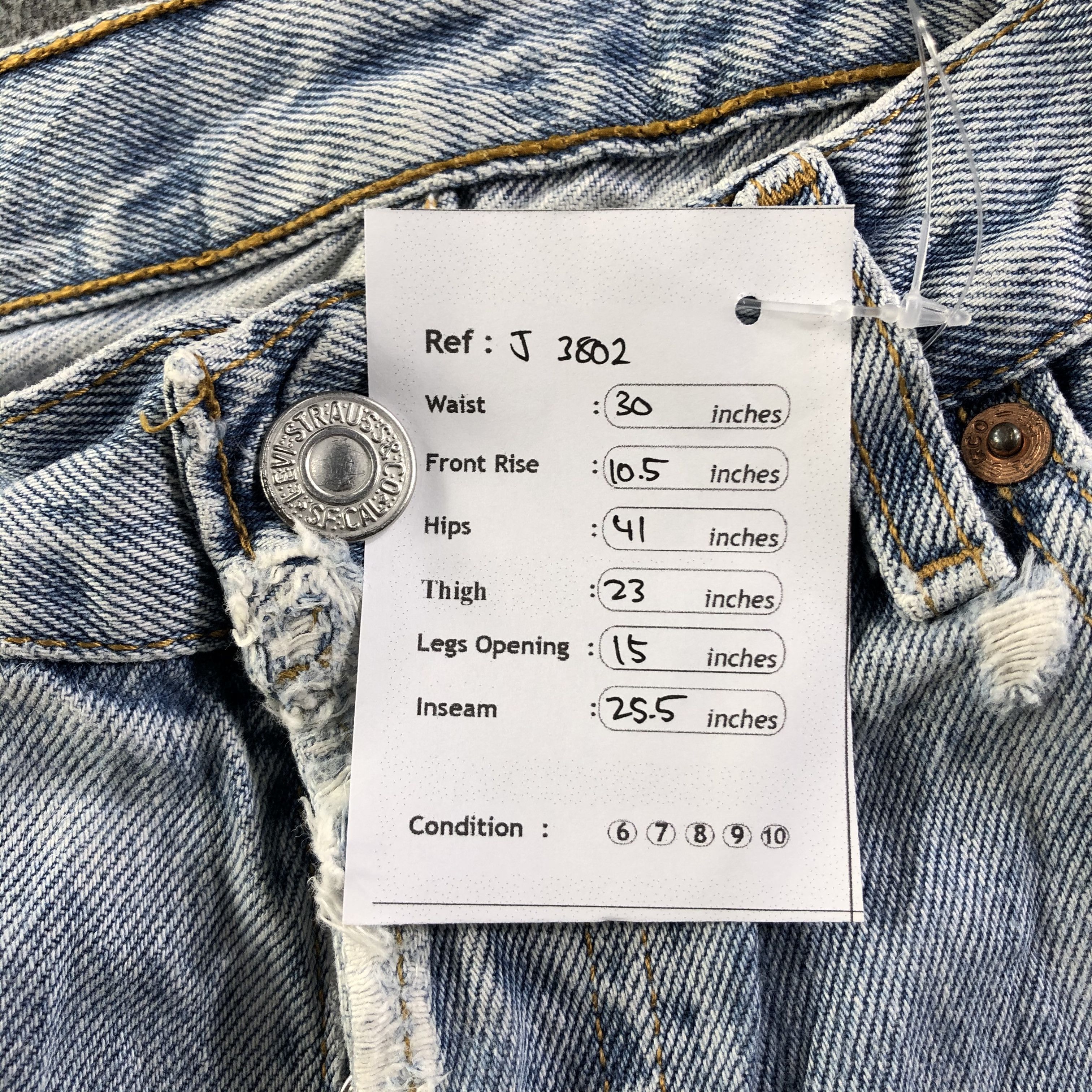Levi's Vintage Light Wash Levis 501 Jeans-J3802 Size US 30 / EU 46 - 13 Thumbnail