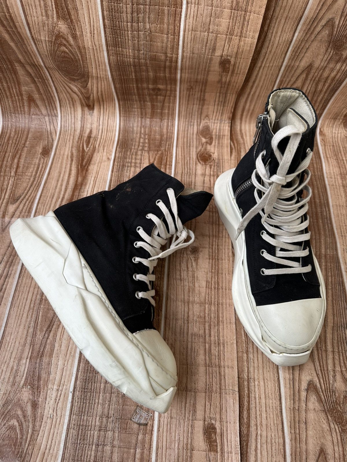 Rick Owens Drkshdw Rick Owens Drkshdw Abstract Pentagram Ramones Black Milk Size US 7.5 / EU 40-41 - 14 Thumbnail