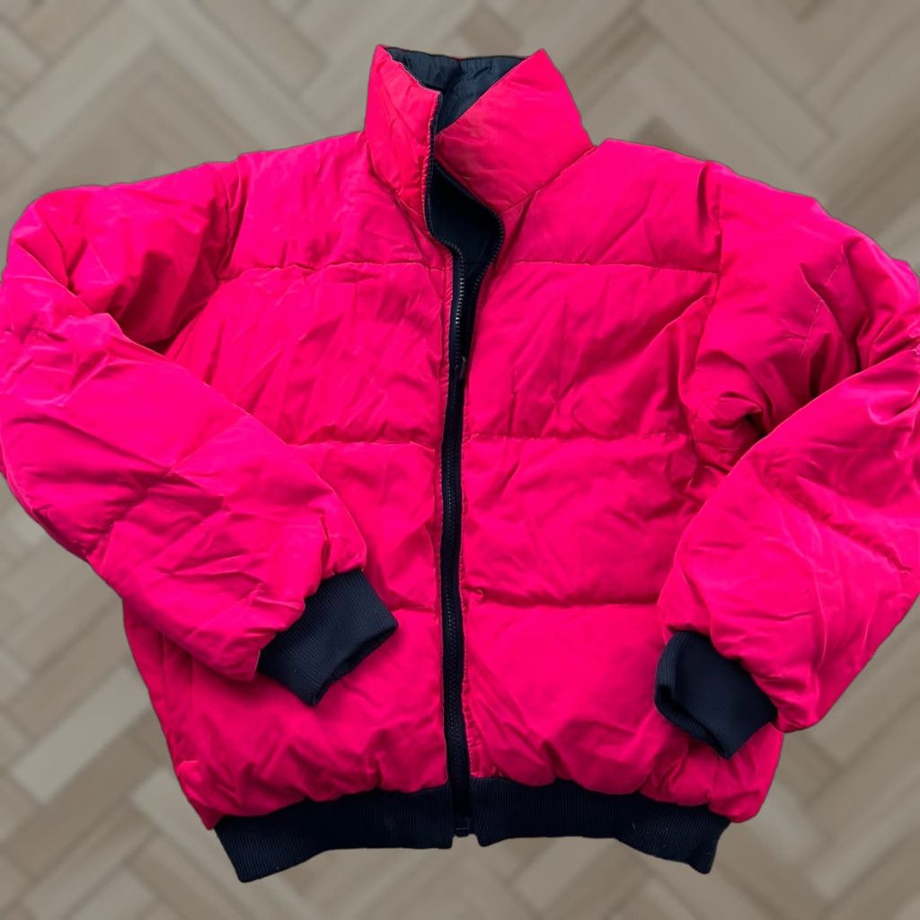 Vintage Vintage Sno-Down Reversible Down Jacket Women M Pink Blue Ski Winter Pufferhoodie Size M / US 6-8 / IT 42-44 - 1 Thumbnail