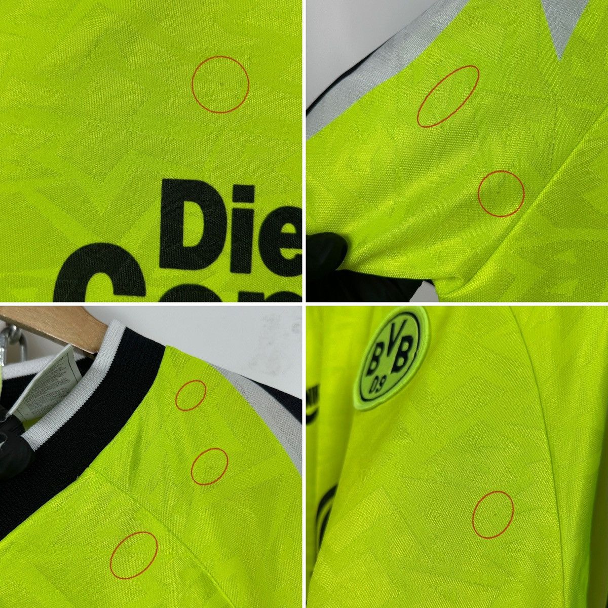 Nike 1995/96 Nike Borussia Dortmund Deutschmeister Soccer Jersey Size US L / EU 52-54 / 3 - 21 Thumbnail