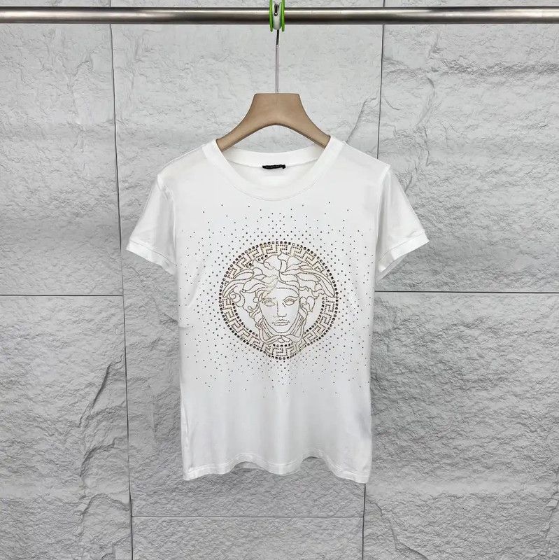 Versace White Cotton Men's T-Shirt 0089