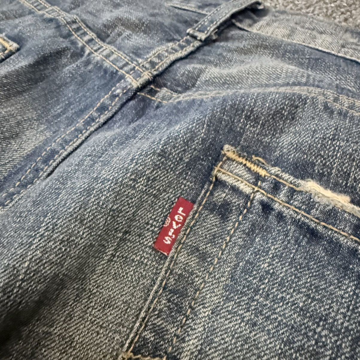 Engineered Garments × Levi's Archives ‼️ Vintage Y2K Levis 501 Distress Faded Aging Denim Size US 36 / EU 52 - 10 Thumbnail