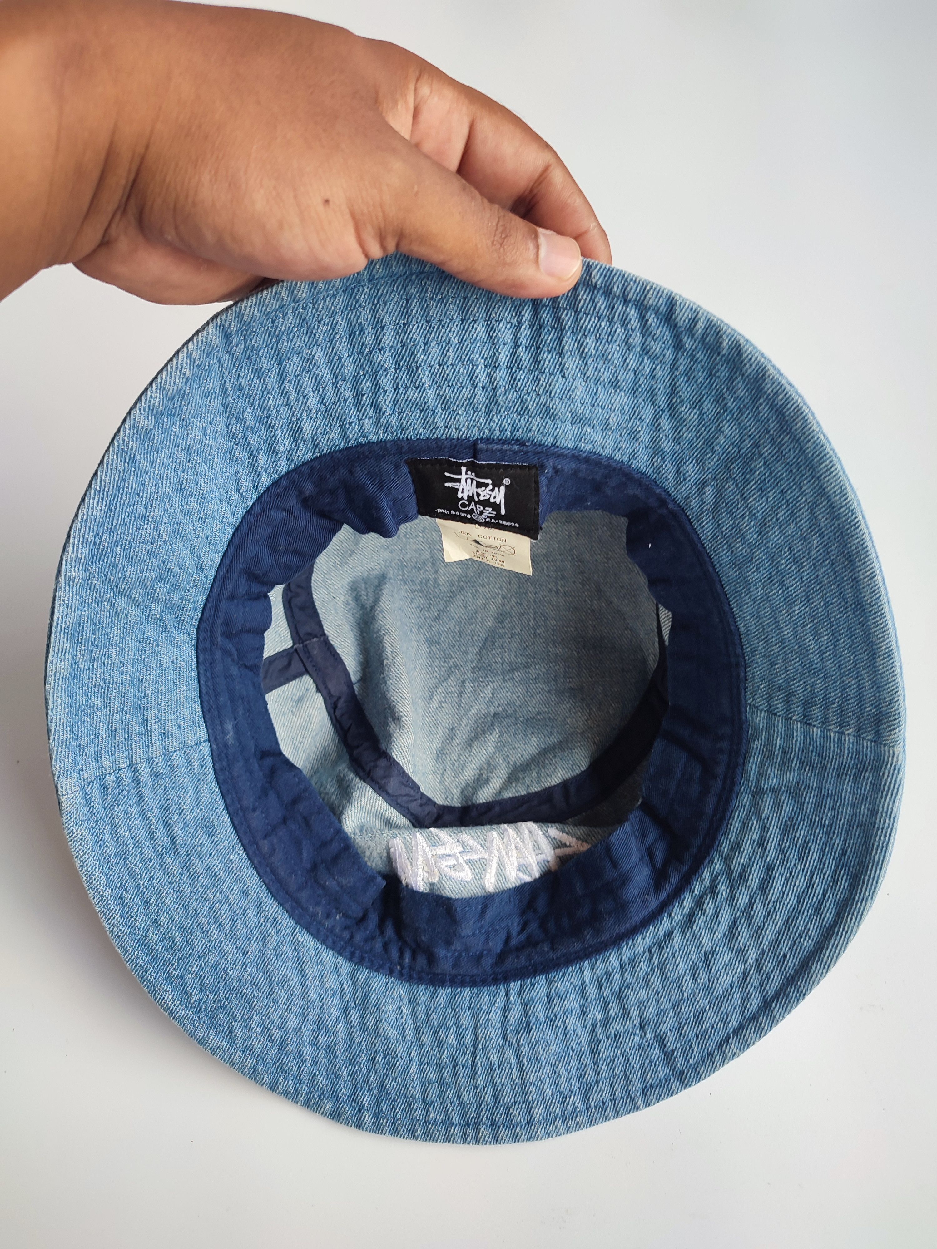 Stussy STUSSY X STREETWEAR DENIM BUCKET HAT Size ONE SIZE - 2 Thumbnail