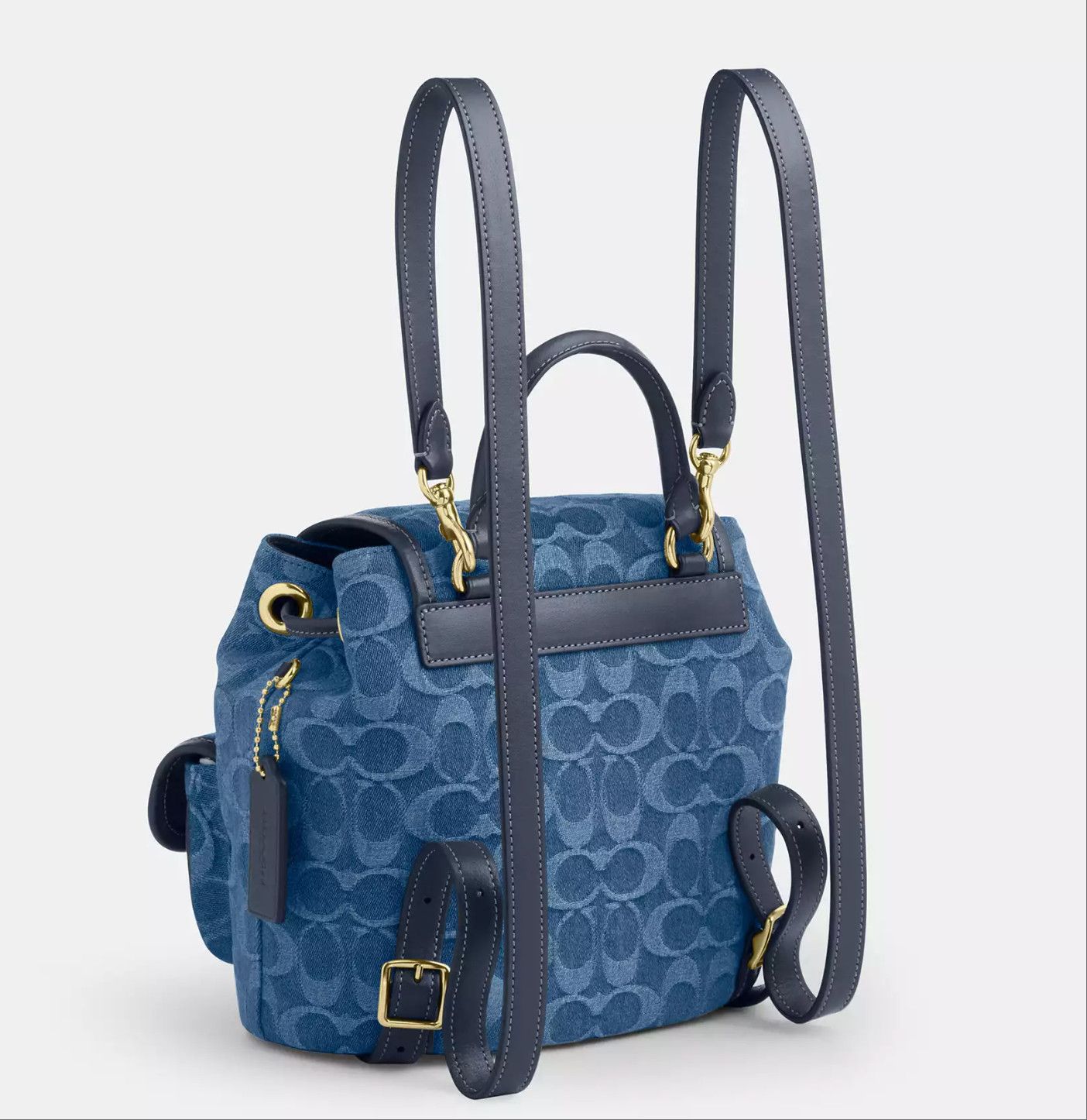 Coach Hadley Backpack In Signature Denim denim CDB95 Size ONE SIZE - 10 Thumbnail