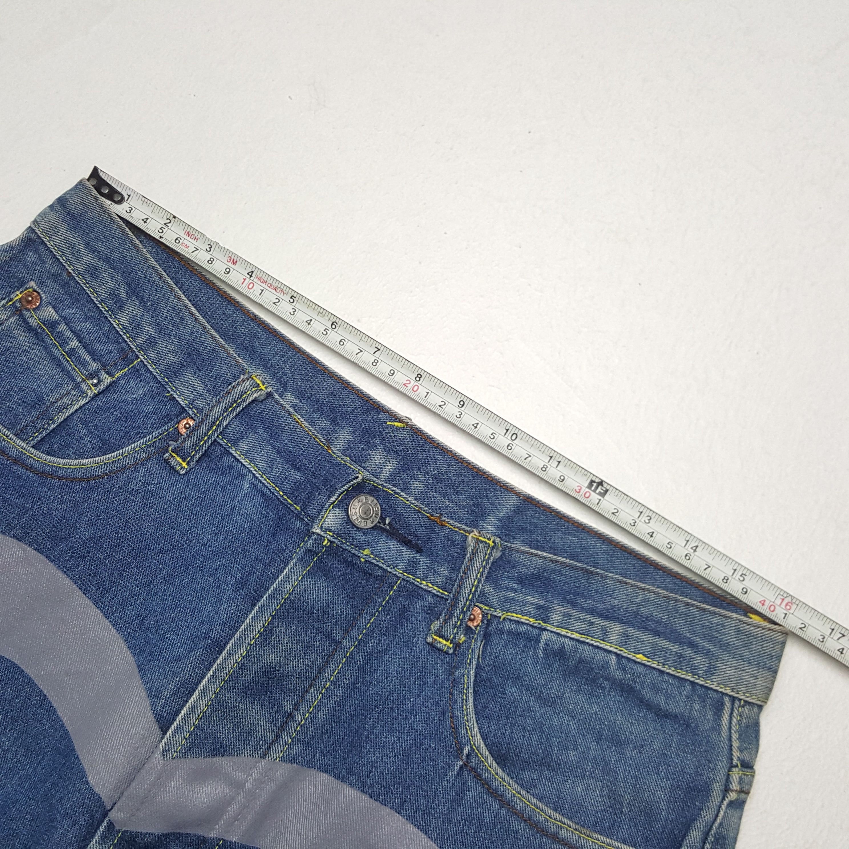 Japanese Brand × Vintage Vintage Evisu Japanese Brand Daicock Custom Art Denim Jeans Size US 32 / EU 48 - 9 Thumbnail