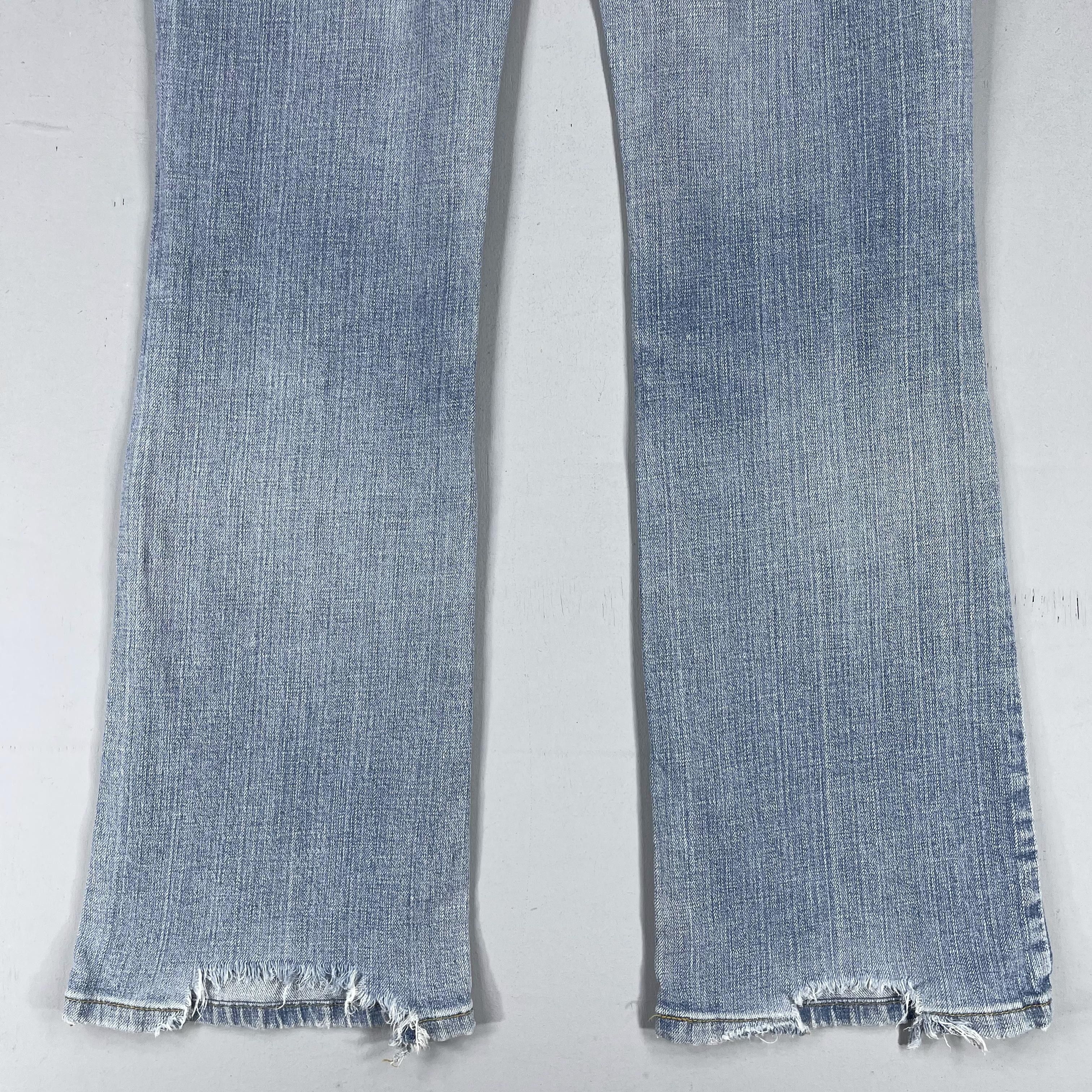Levi's × Vintage W31 L31 Vintage Levis 545 Distressed Low Bootcut Jeans Size 31" - 8 Thumbnail