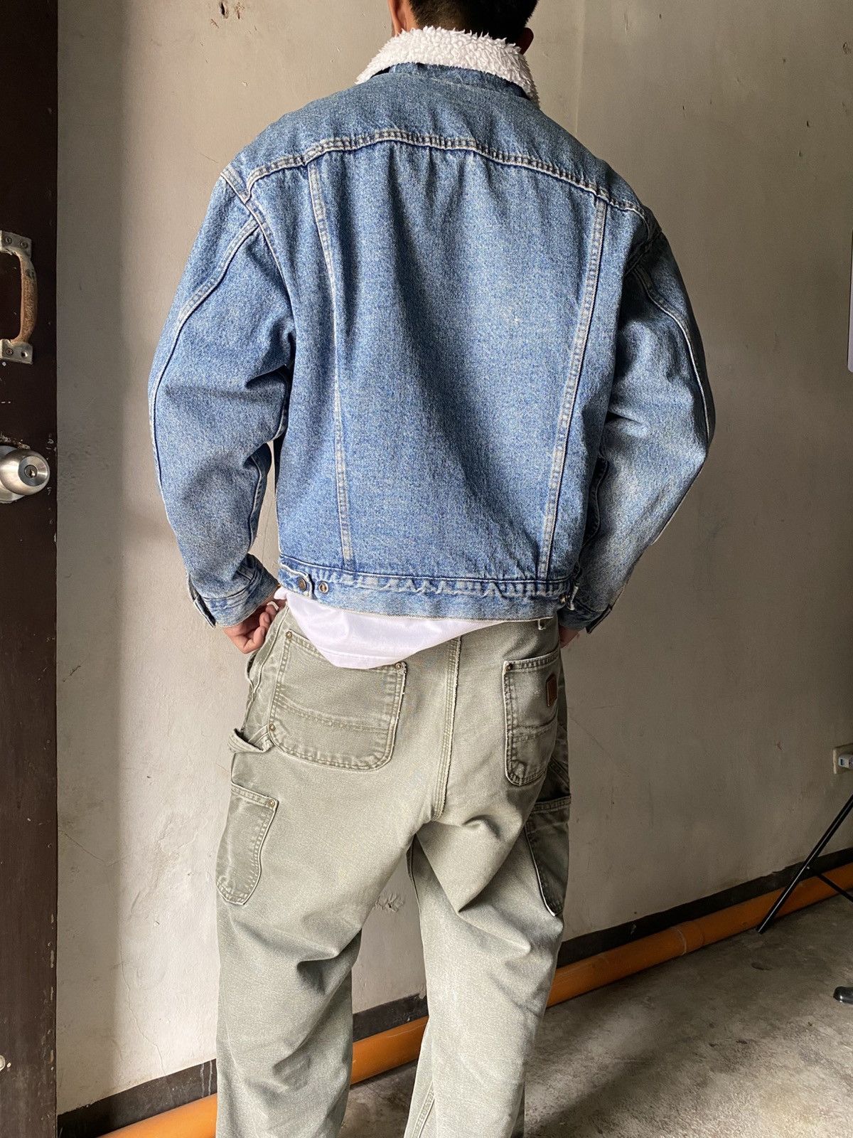 Levi's Vintage Clothing 1991 Vintage Levi’s track Jacket sherpa lined Size US M / EU 48-50 / 2 - 5 Thumbnail