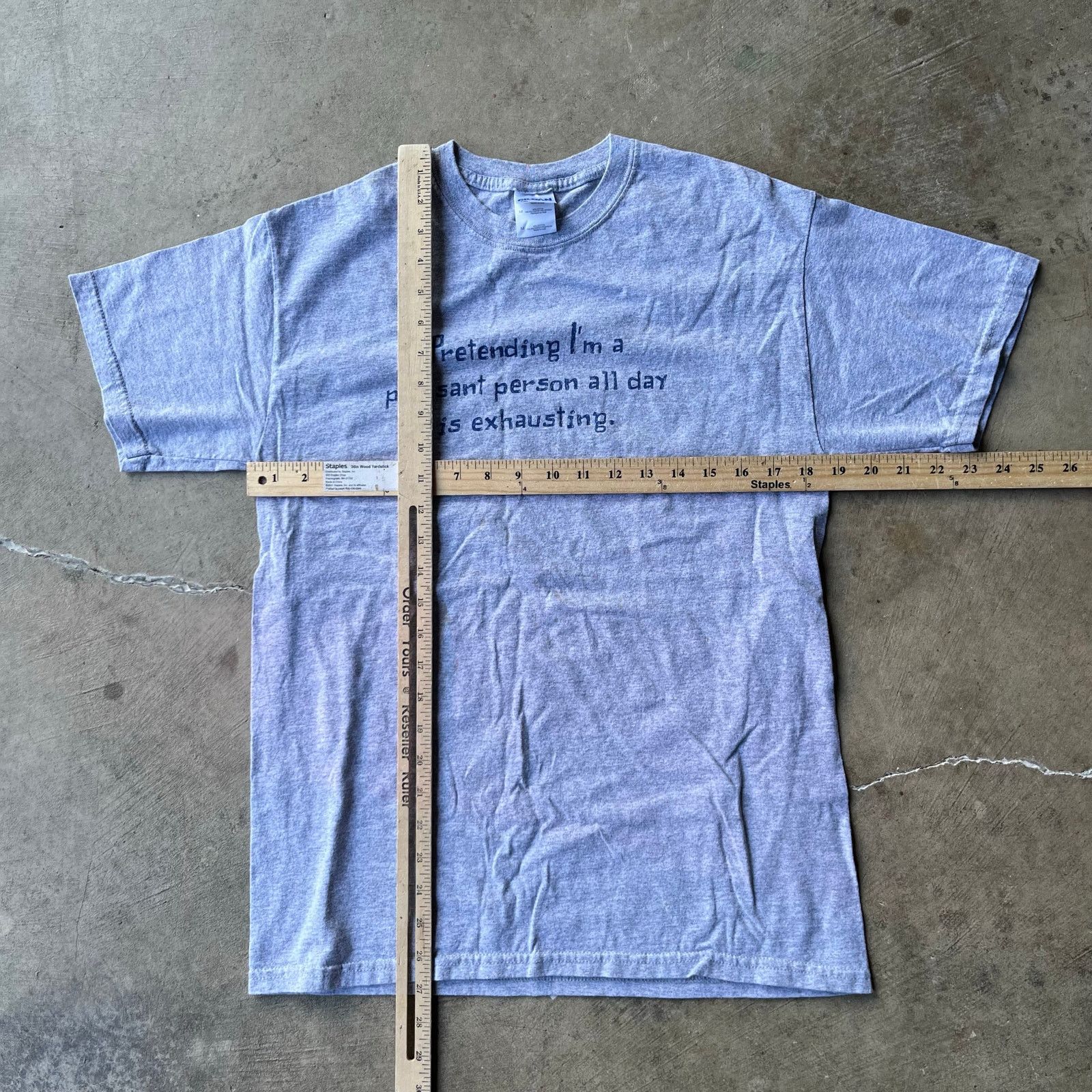 Vintage VINTAGE PARODY SCRIPT SHIRT FUNNY OBSCURE HUMOR MEDIUM Size US M / EU 48-50 / 2 - 5 Thumbnail