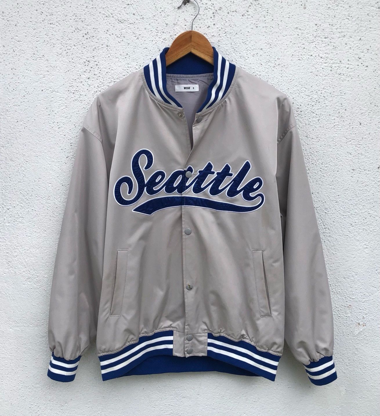 Japanese Brand Japanese Brand WEGO Seattle Satin Varsity Jacket Size US M / EU 48-50 / 2 - 1 Thumbnail