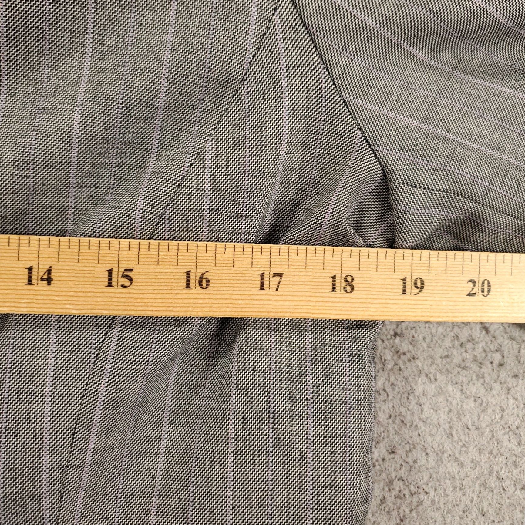 Vintage New Womens Jacket Womens 8P Petite 8 Gray Blazer Button Up Lined Pinstripes NWT Size M / US 6-8 / IT 42-44 - 4 Thumbnail