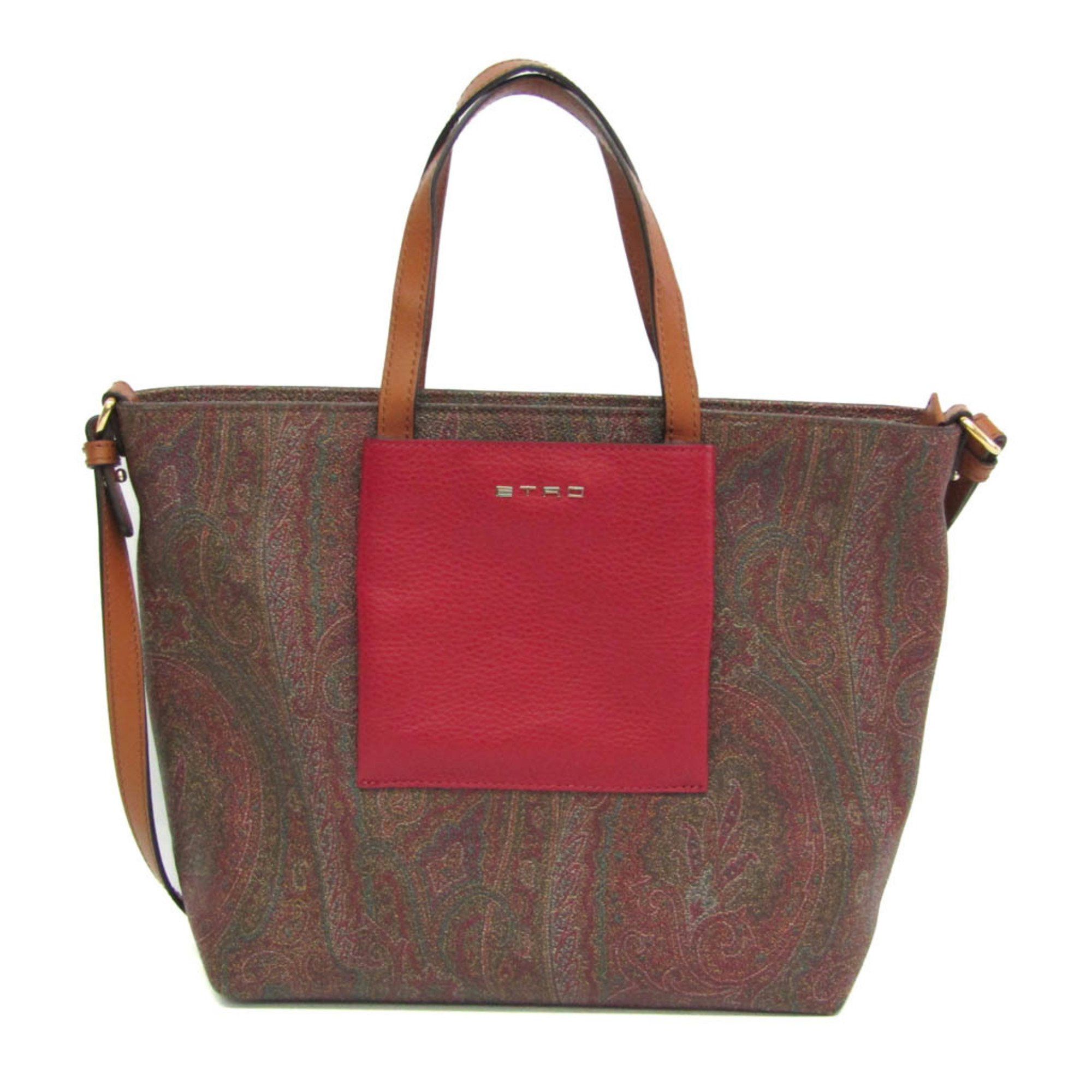 Etro Etro Paisley Women's PVC,Leather Handbag,Shoulder Bag Brown,Multi-color,Red Color Size ONE SIZE - 1 Thumbnail