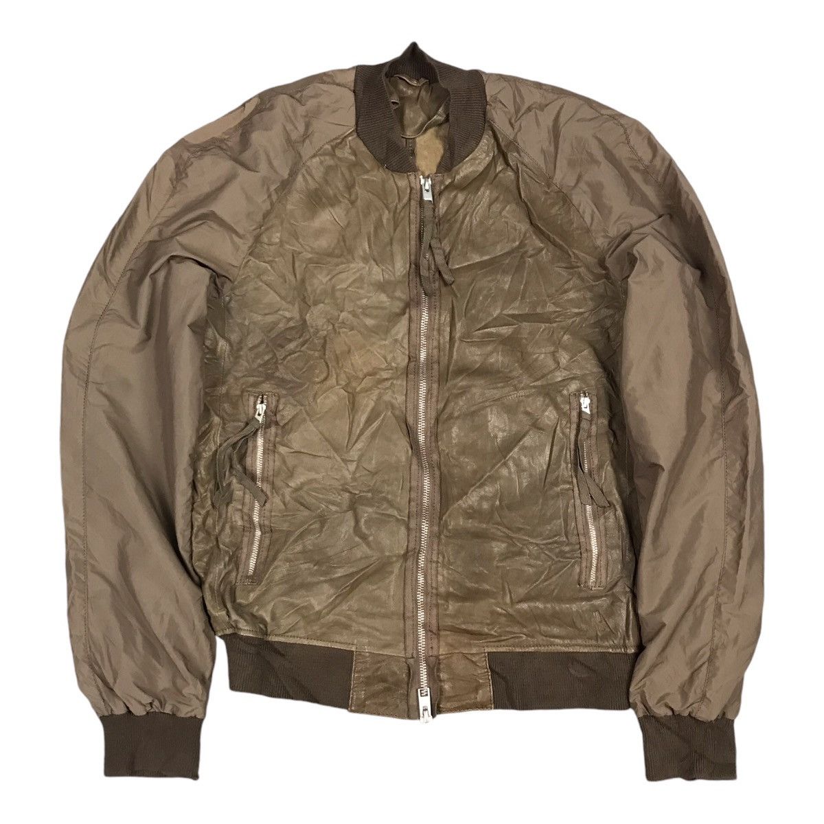 Allsaints ALLSAINTS LEATHER BOMBER JACKET Size US S / EU 44-46 / 1 - 1 Thumbnail