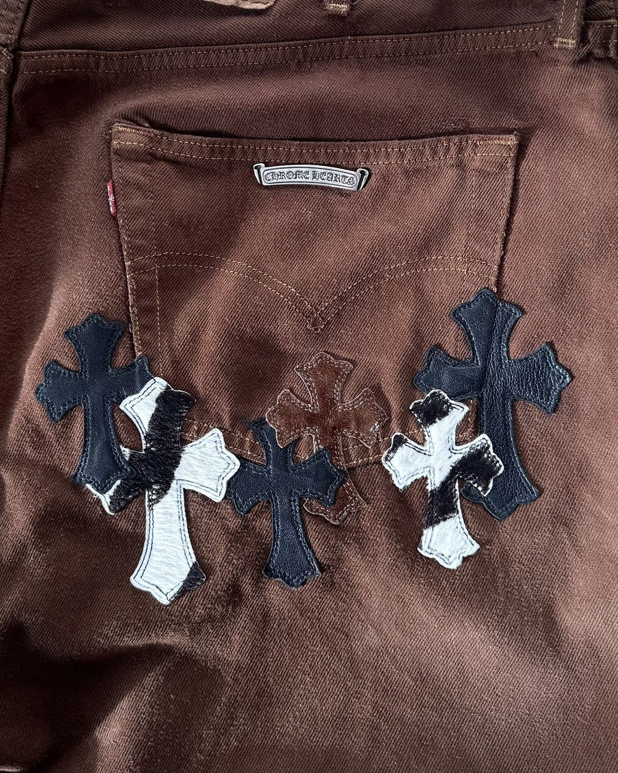 Chrome Hearts × Levi's Cross Patch NY jeans Chrome Hearts Size US 38 / EU 54 - 4 Thumbnail