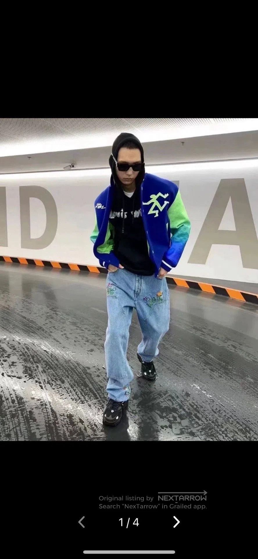 Louis Vuitton louis vuitton blue green gradient baseball jacket. Size US L / EU 52-54 / 3 - 8 Thumbnail