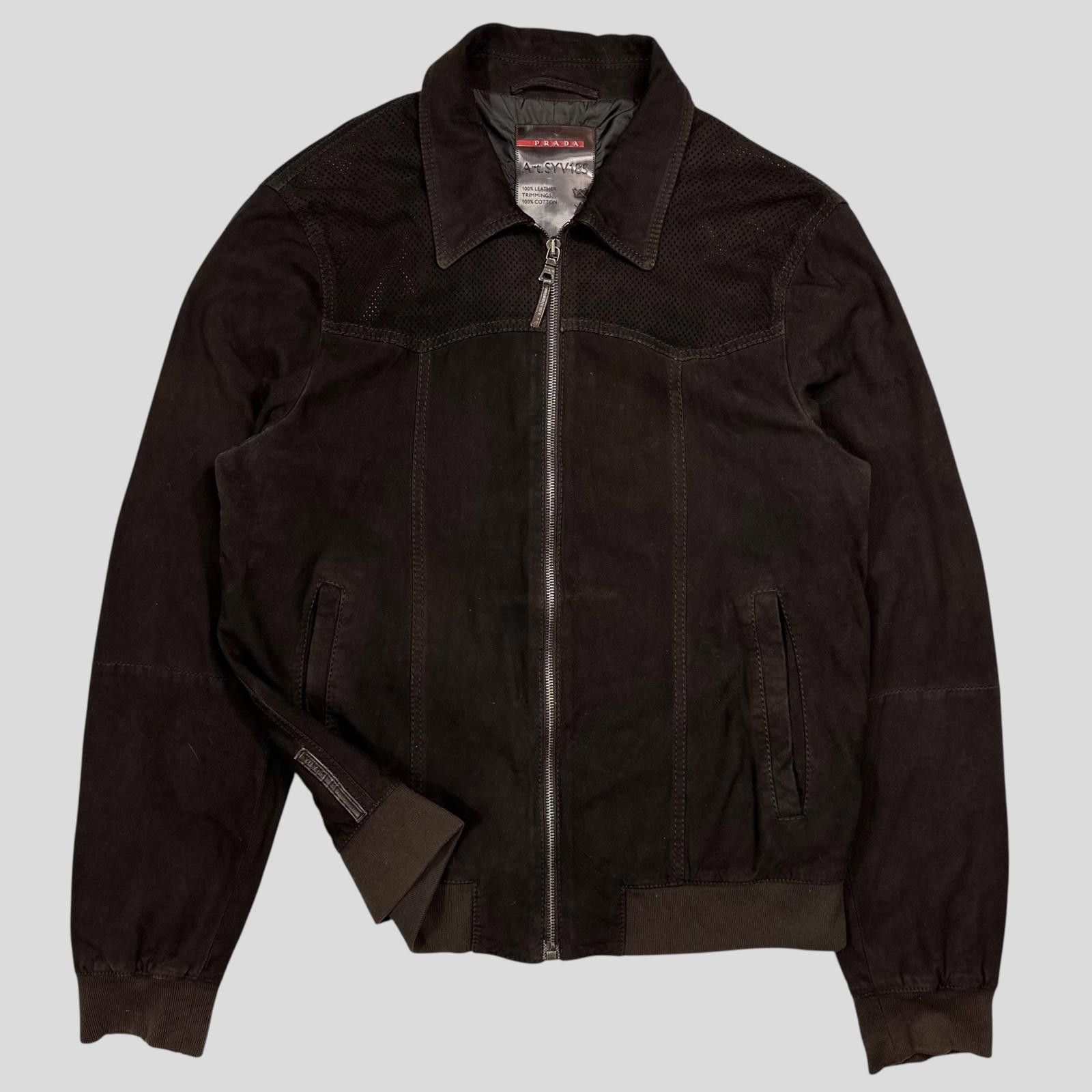 Prada Prada Sport 2006 Leather Suede Perforated Western Jacket - M Size US M / EU 48-50 / 2 - 1 Thumbnail