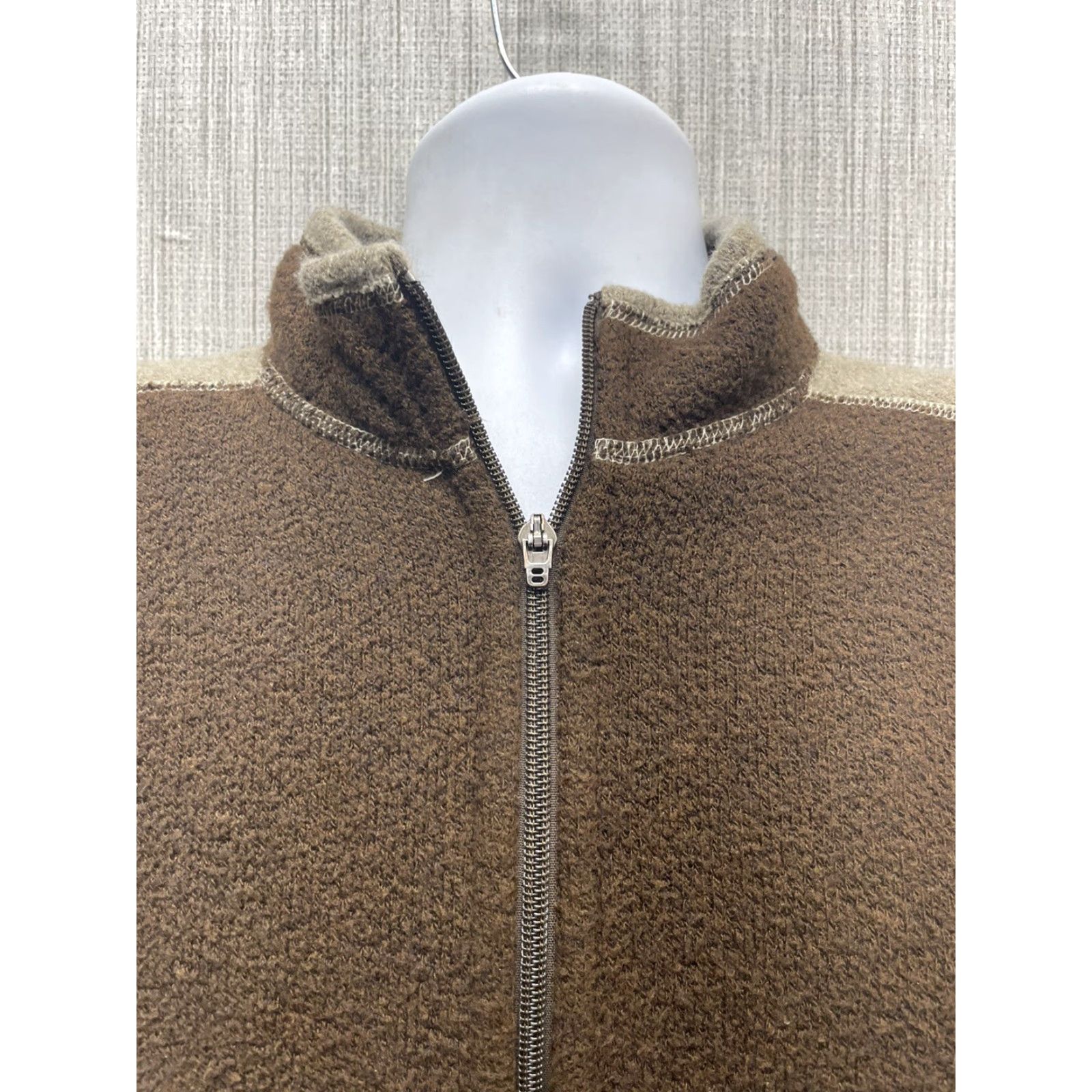 Vintage Kuhl Alfpaca Fleece Acrylic Blend Zip Down Jacket Mens M Brown Beige Hiking Coat Jacket Mens Size US M / EU 48-50 / 2 - 2 Thumbnail